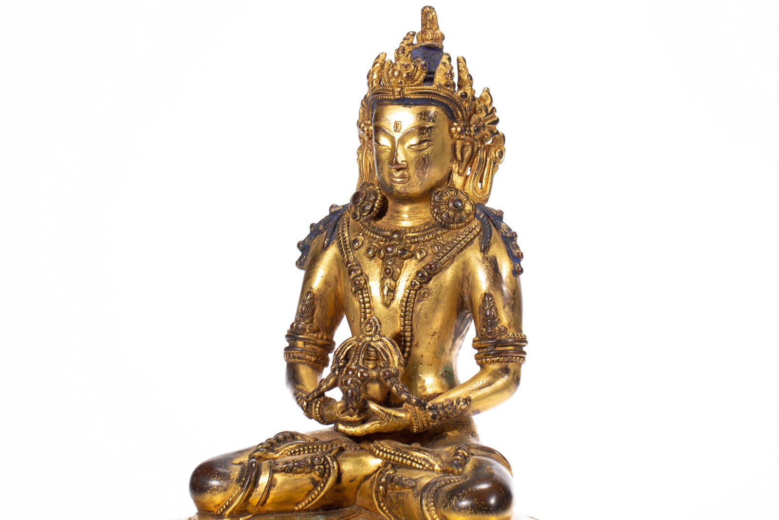 Gilded bronze Buddha statue - 6
