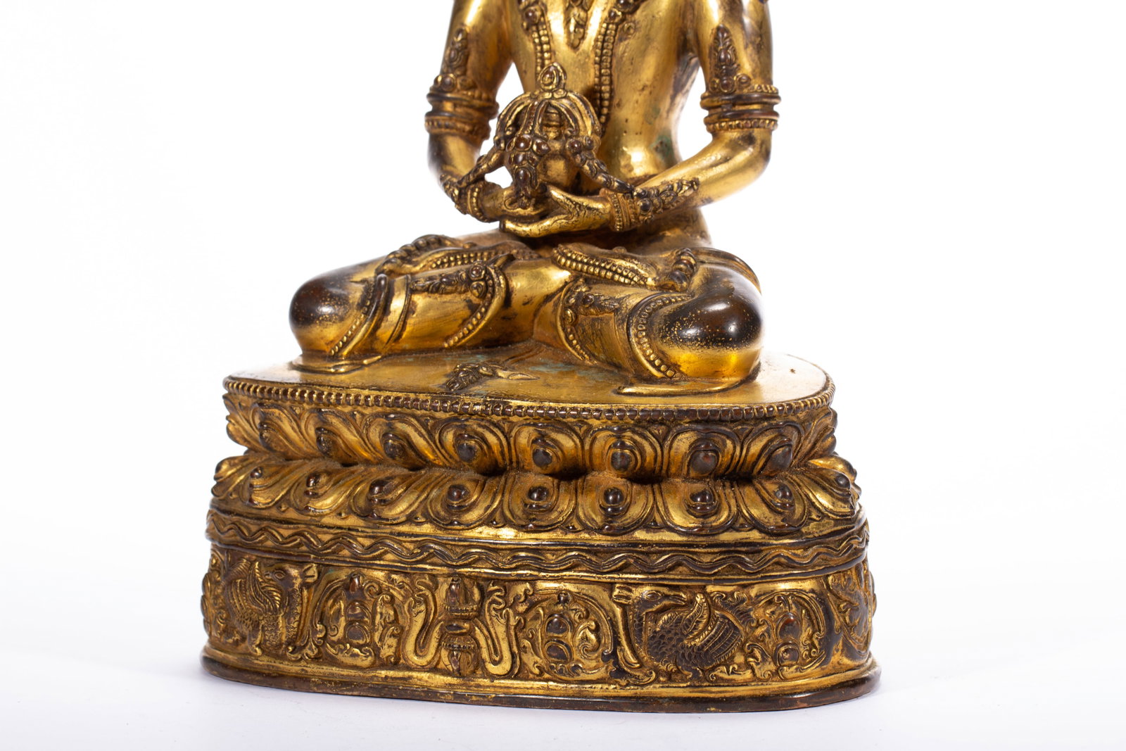 Gilded bronze Buddha statue - 7