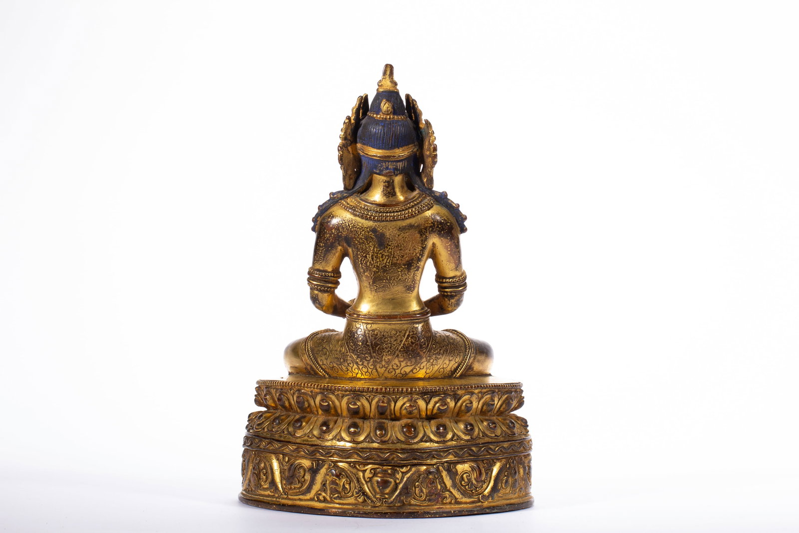 Gilded bronze Buddha statue - 8