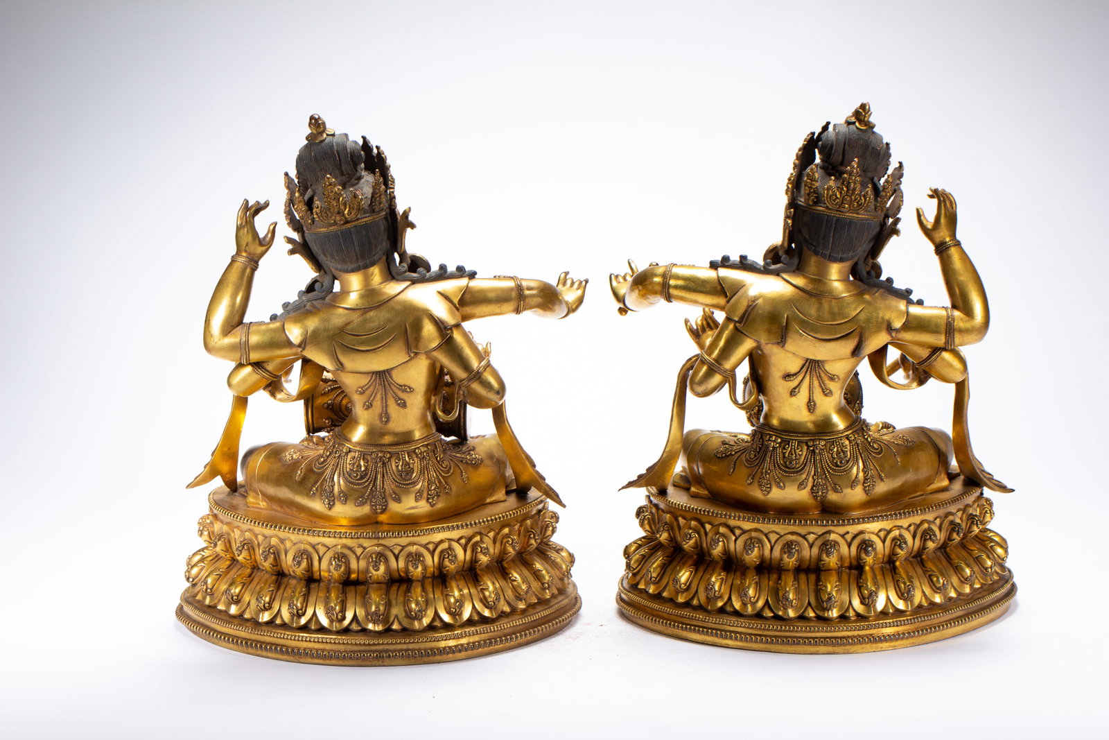 Gilded bronze Buddha statue - 6