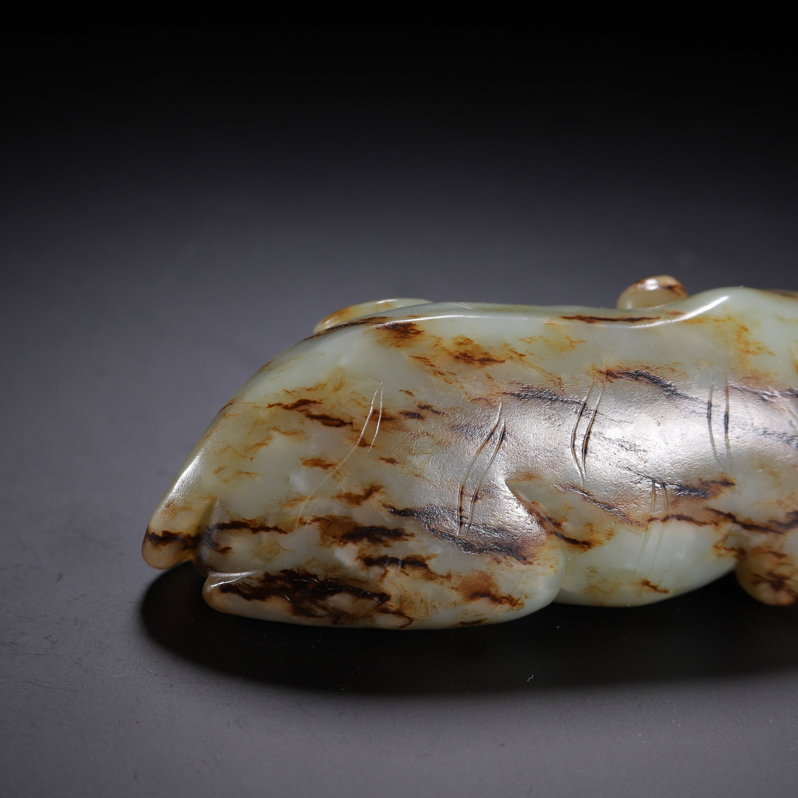Hetian Jade Auspicious Beast - 8
