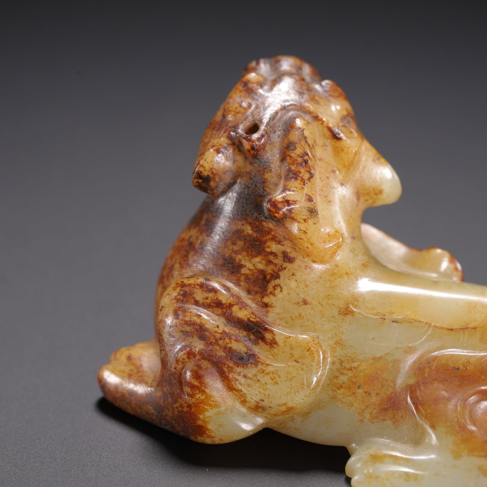 Hetian Jade Auspicious Beast - 8