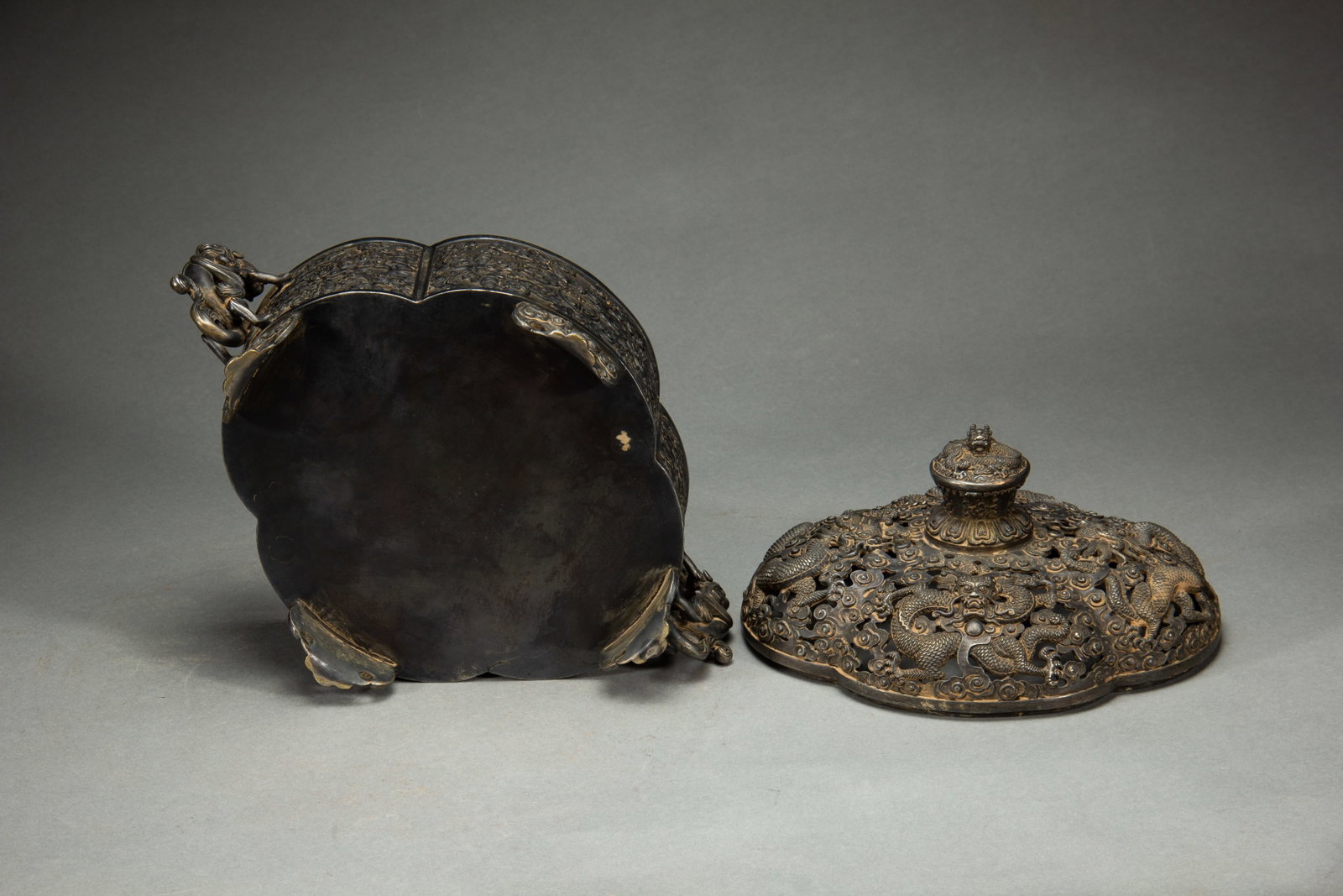 Bronze Dragon Pattern Incense Burner - 7