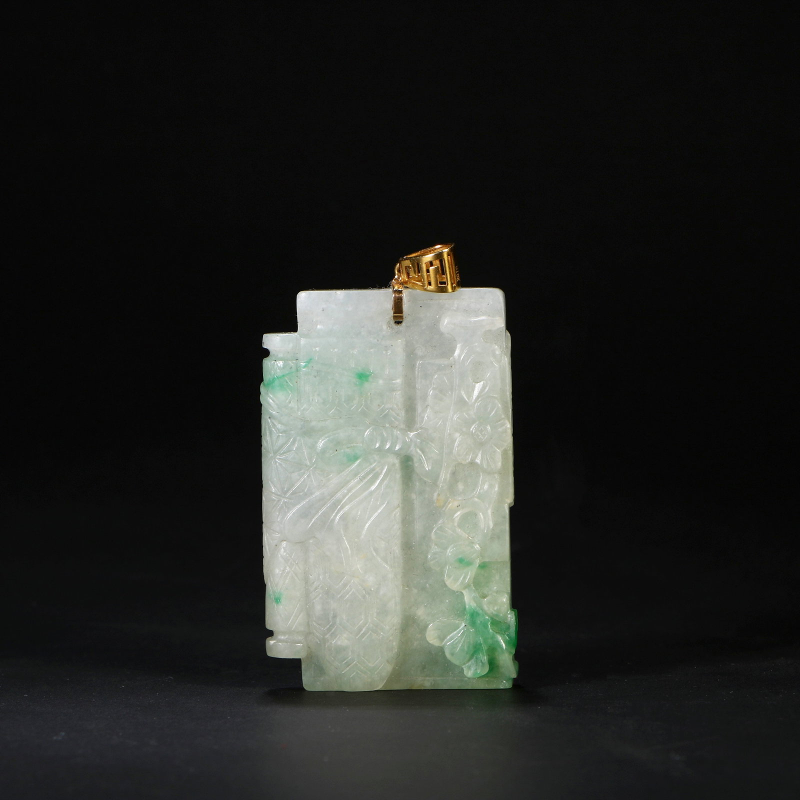 Jade Calligraphy and Painting Paperweight: Height 5.5cm, Width 3.5cm