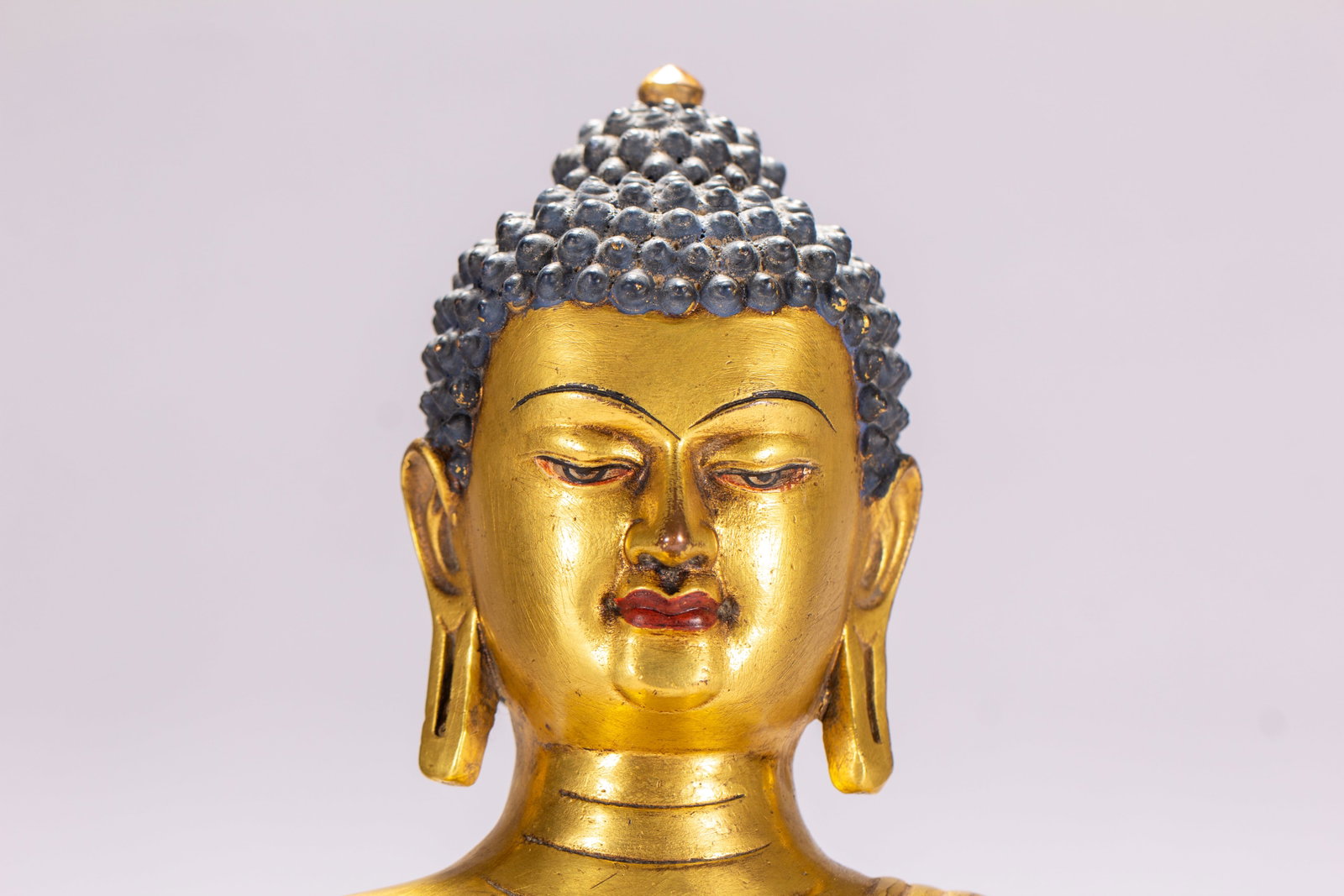 Gilded bronze Buddha statue - 2