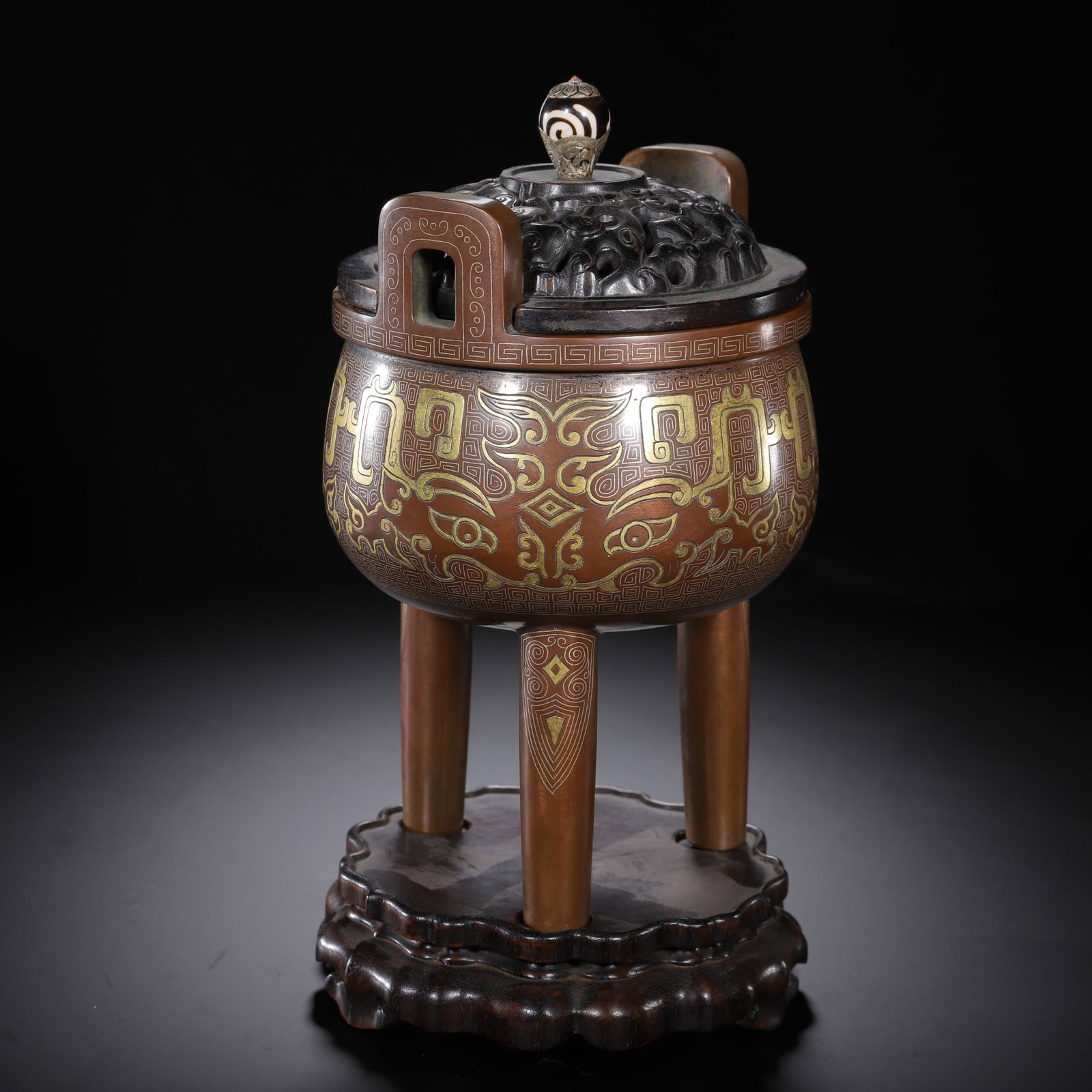 Bronze Incense Burner - 4