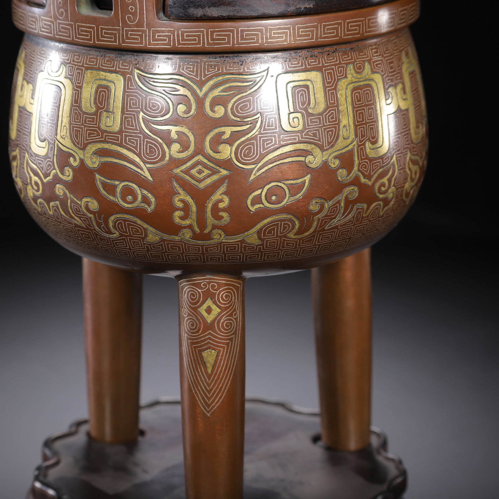 Bronze Incense Burner - 6