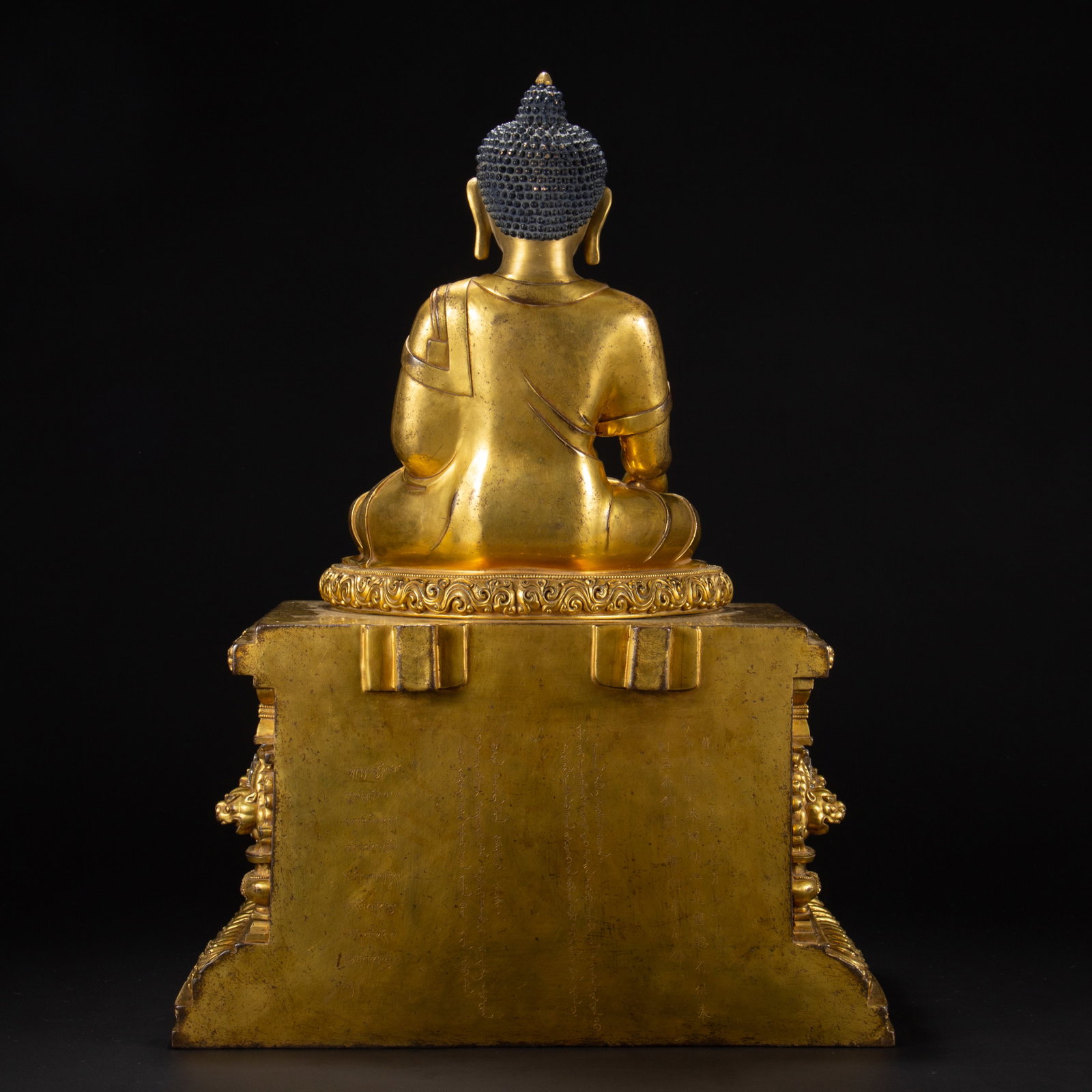 Gilded bronze Buddha statue - 12