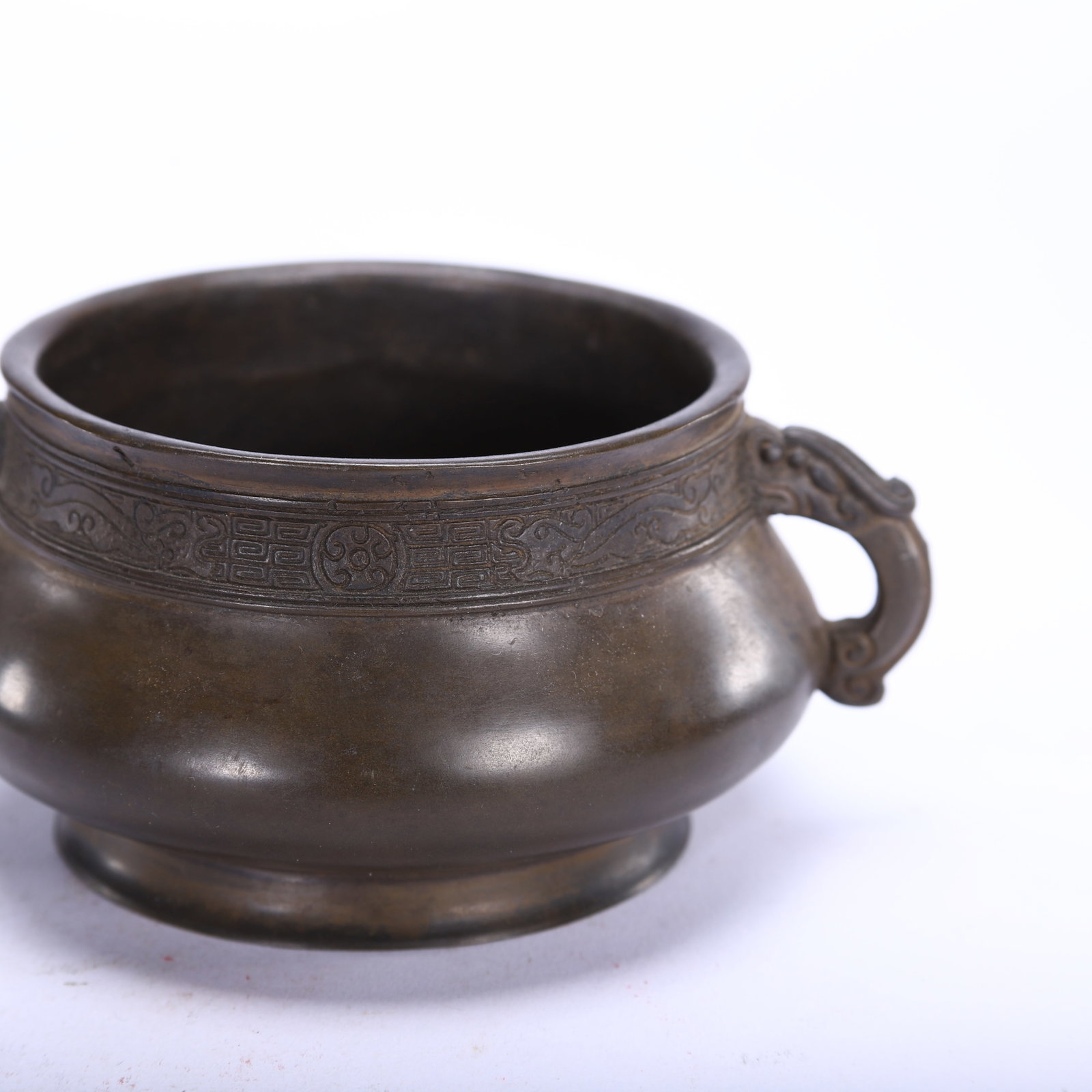 Copper double-eared censer - 2