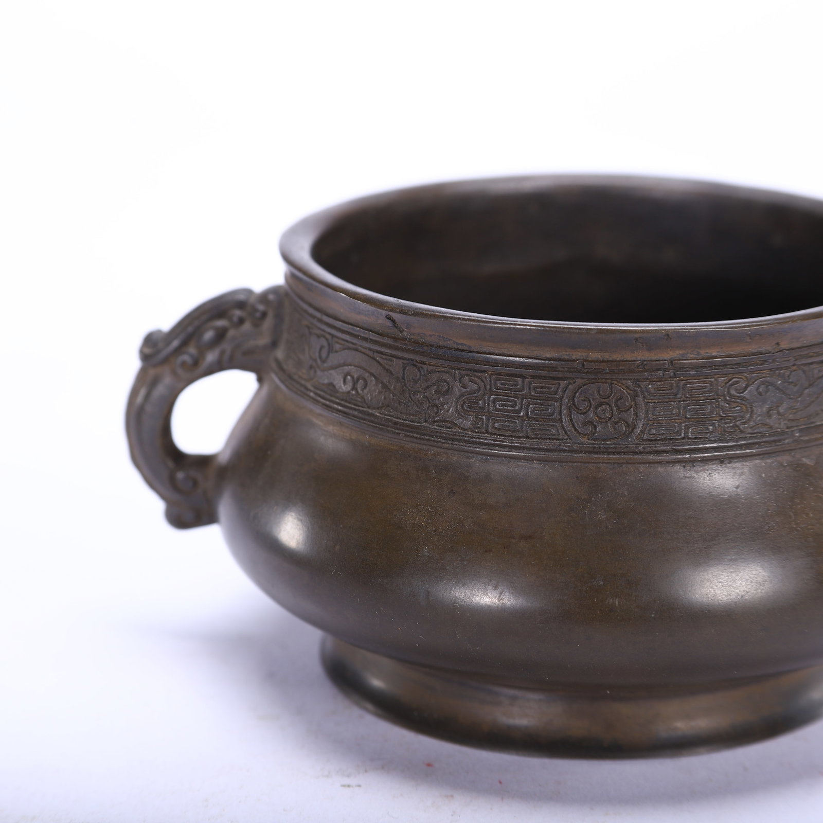 Copper double-eared censer - 3