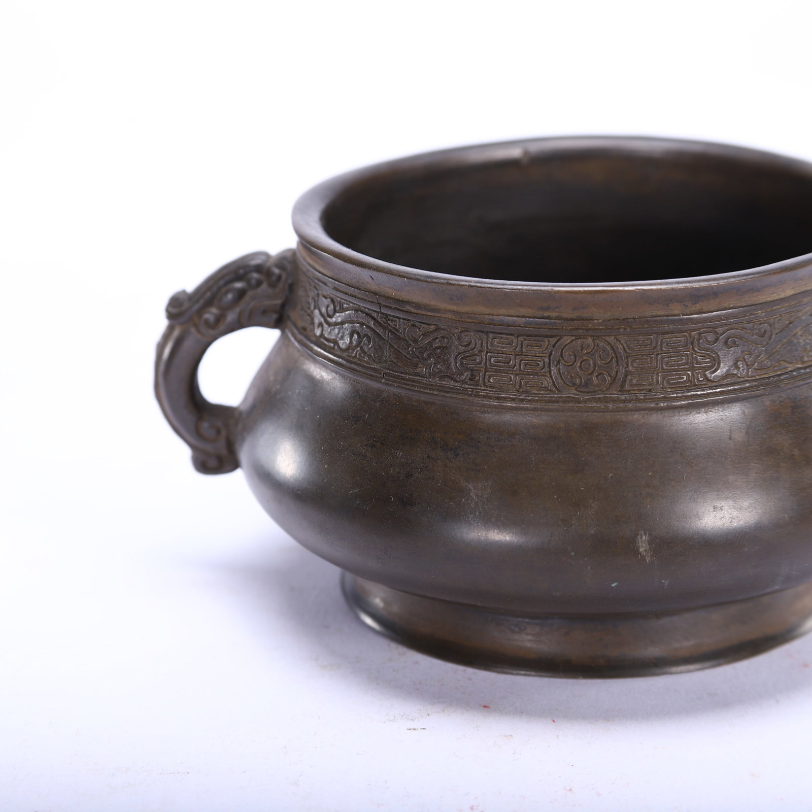 Copper double-eared censer - 6