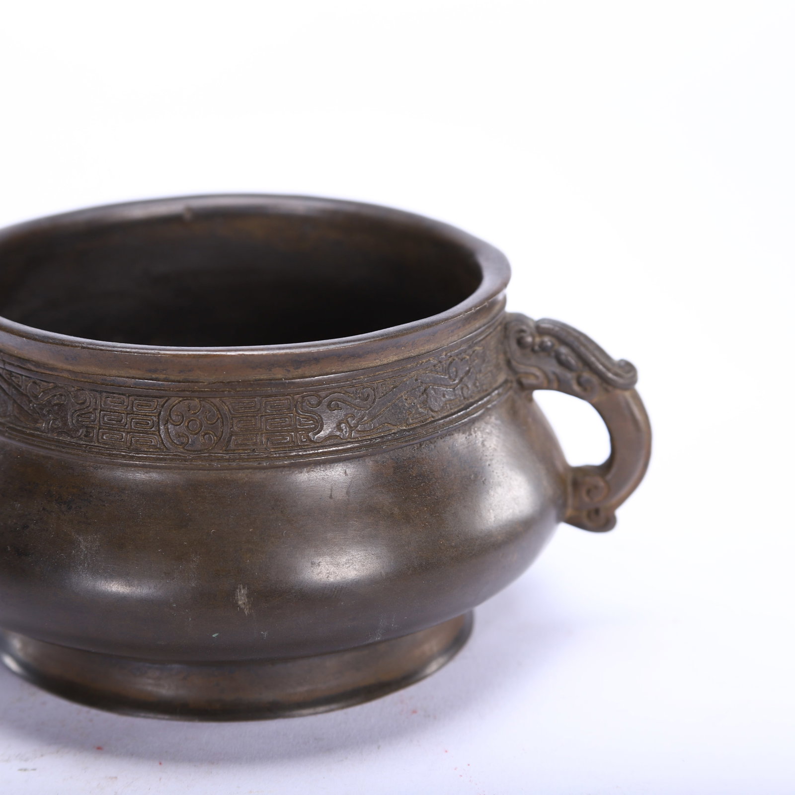 Copper double-eared censer - 7