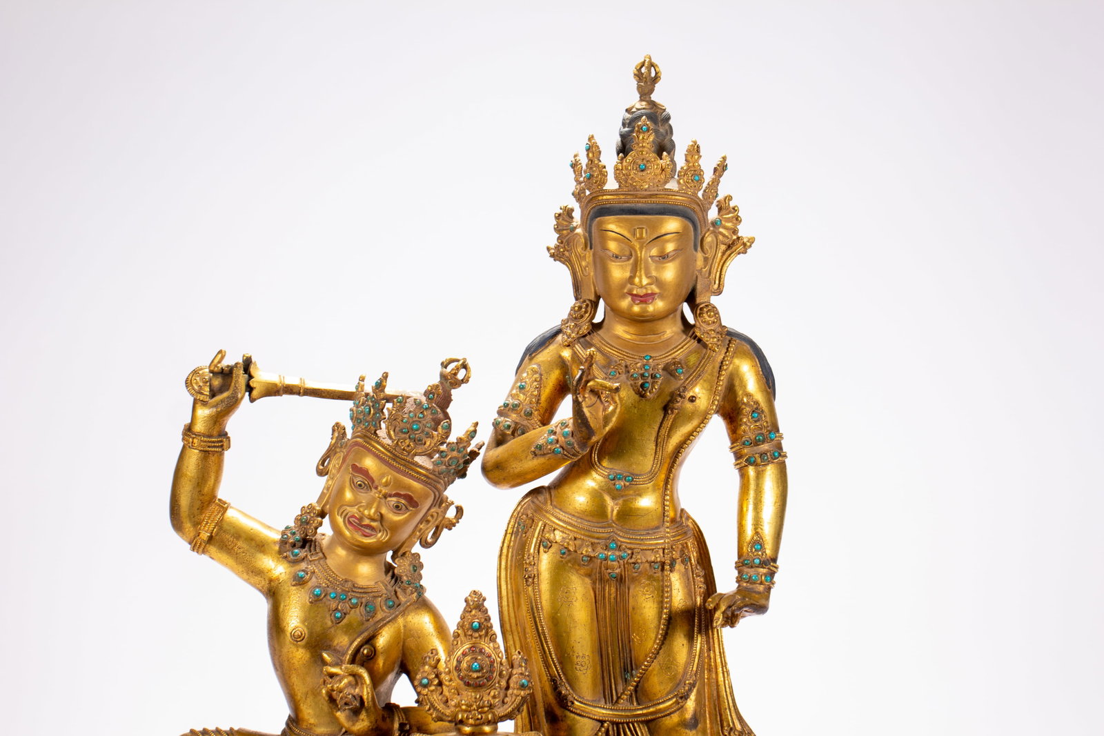 Gilded bronze Buddha statue - 4