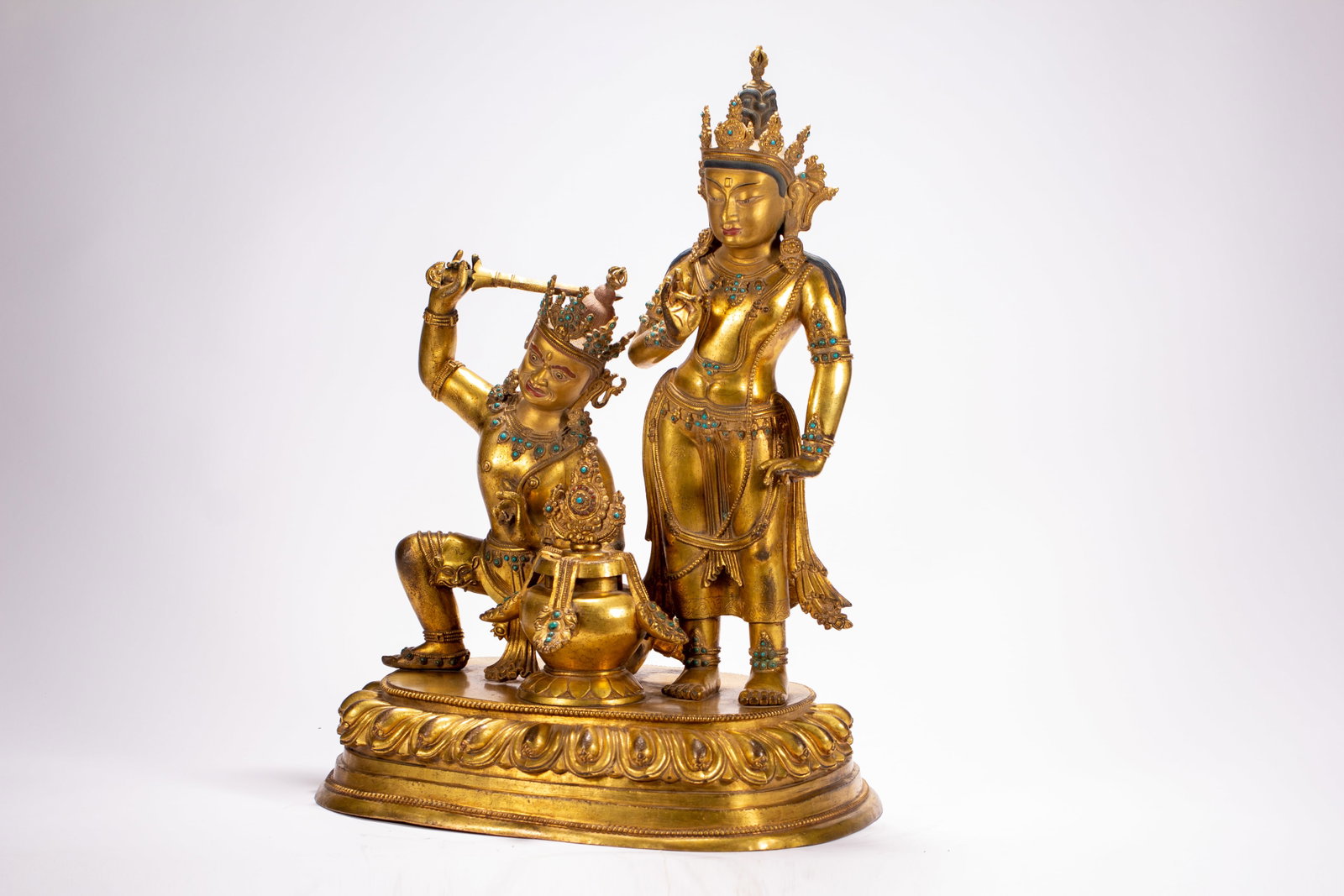 Gilded bronze Buddha statue - 8