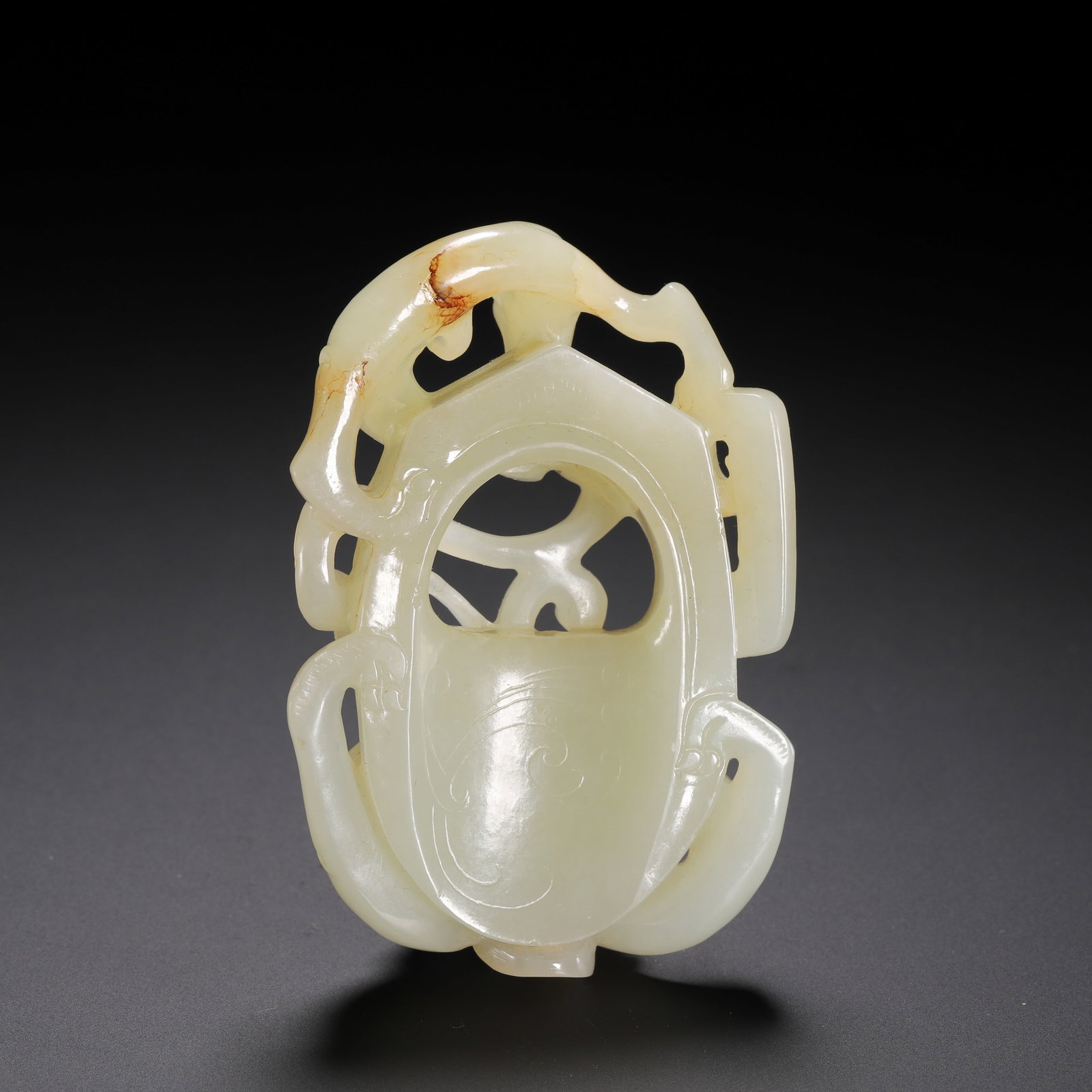 Hetian jade dragon pattern pendant - 5