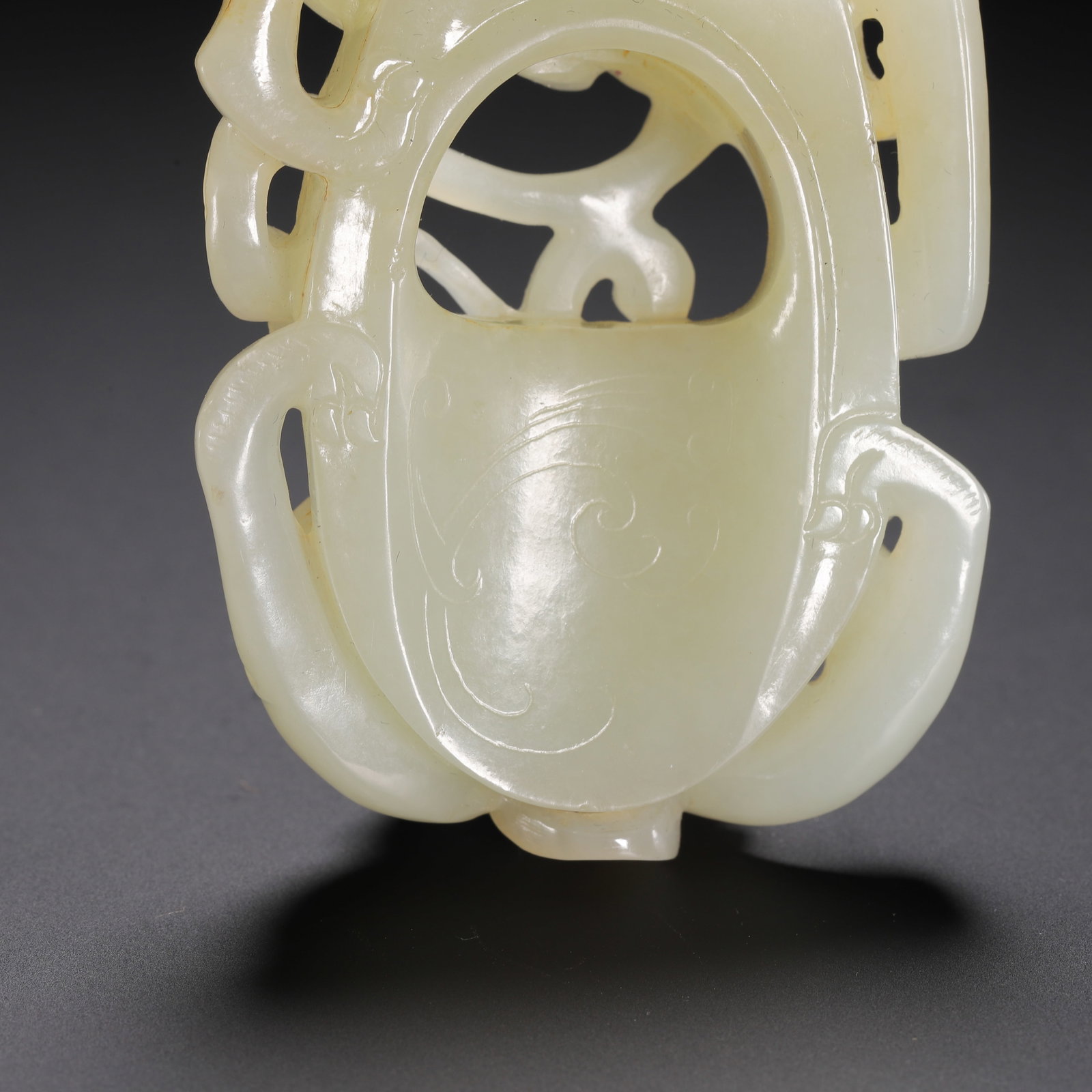 Hetian jade dragon pattern pendant - 7