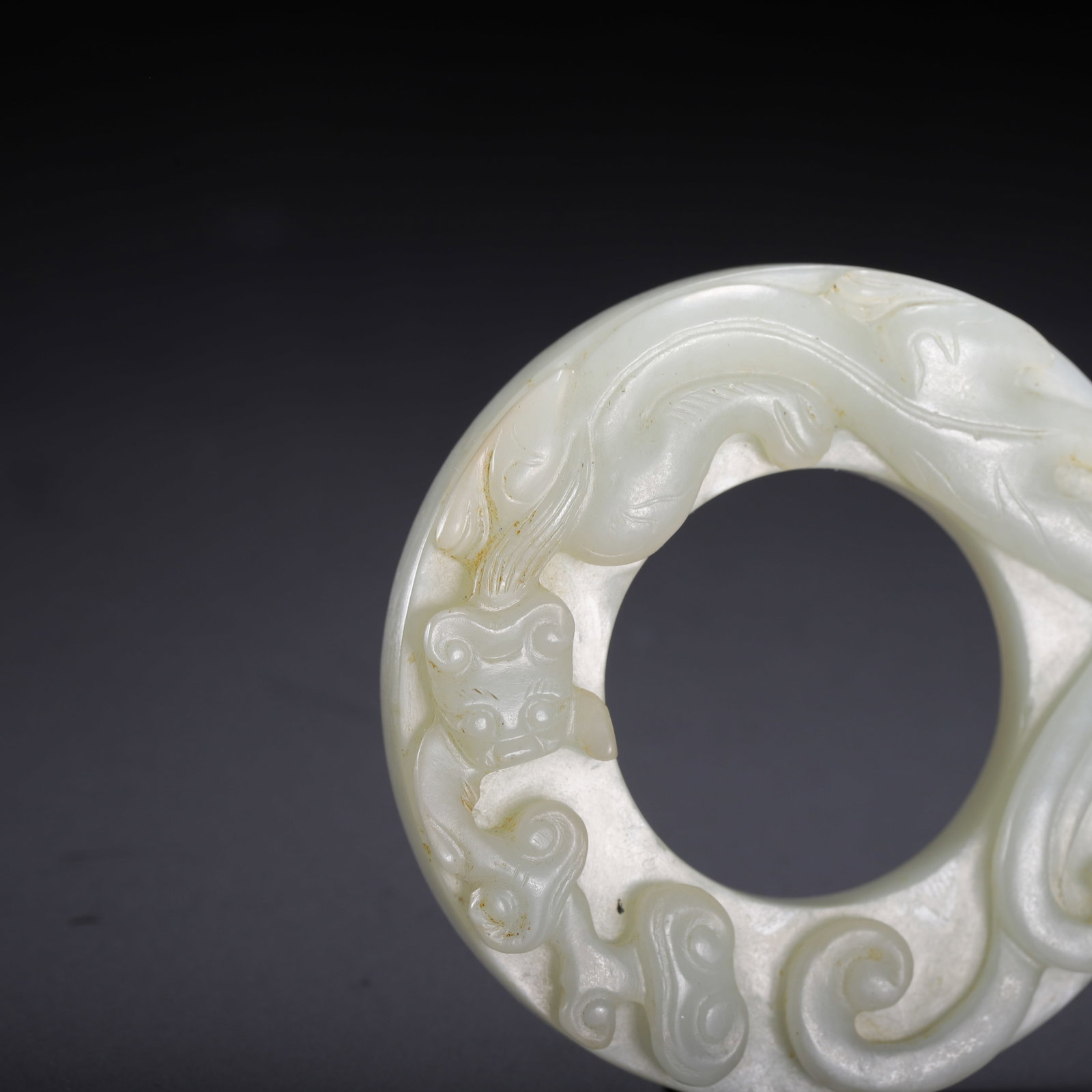 Hetian jade Bi - 2
