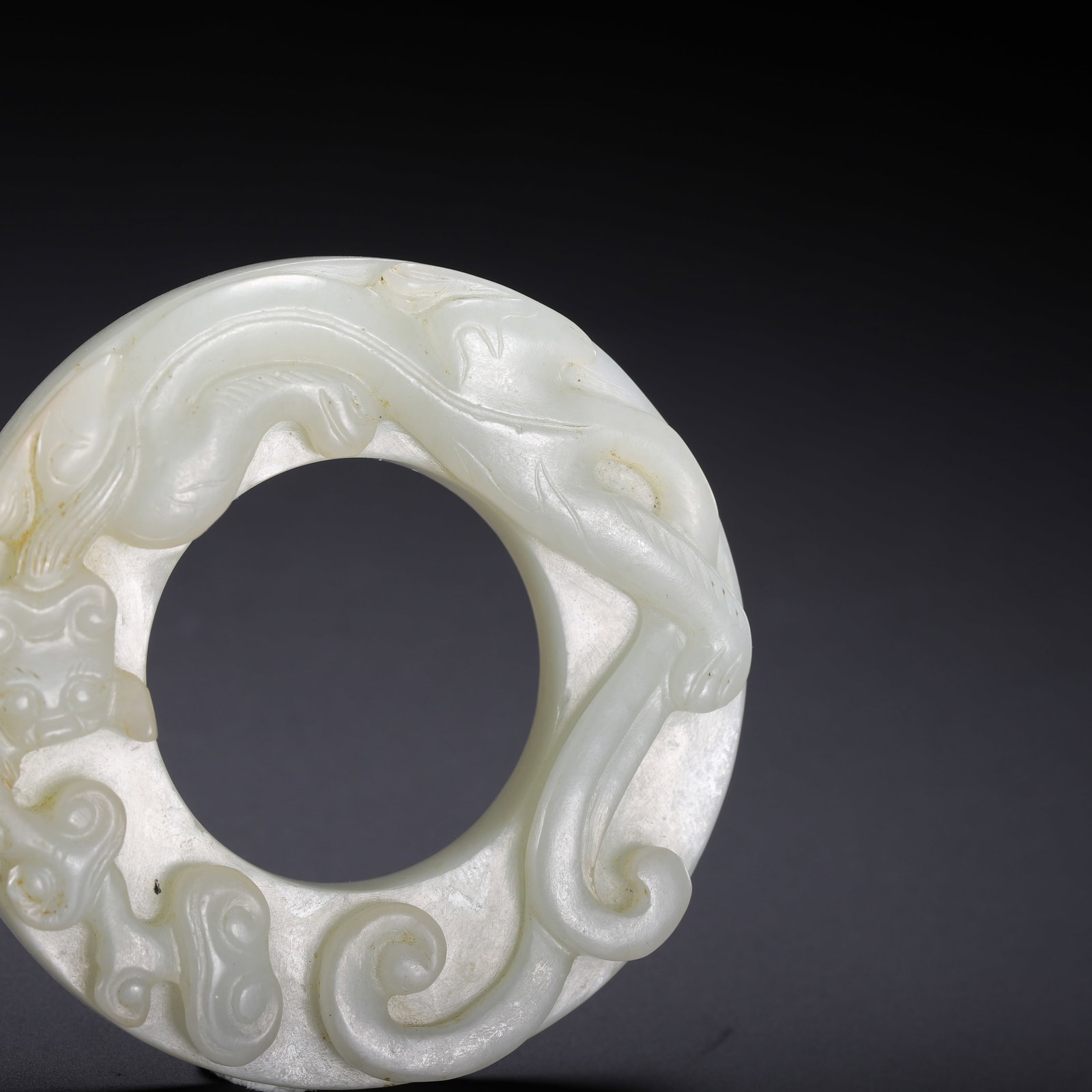 Hetian jade Bi - 4