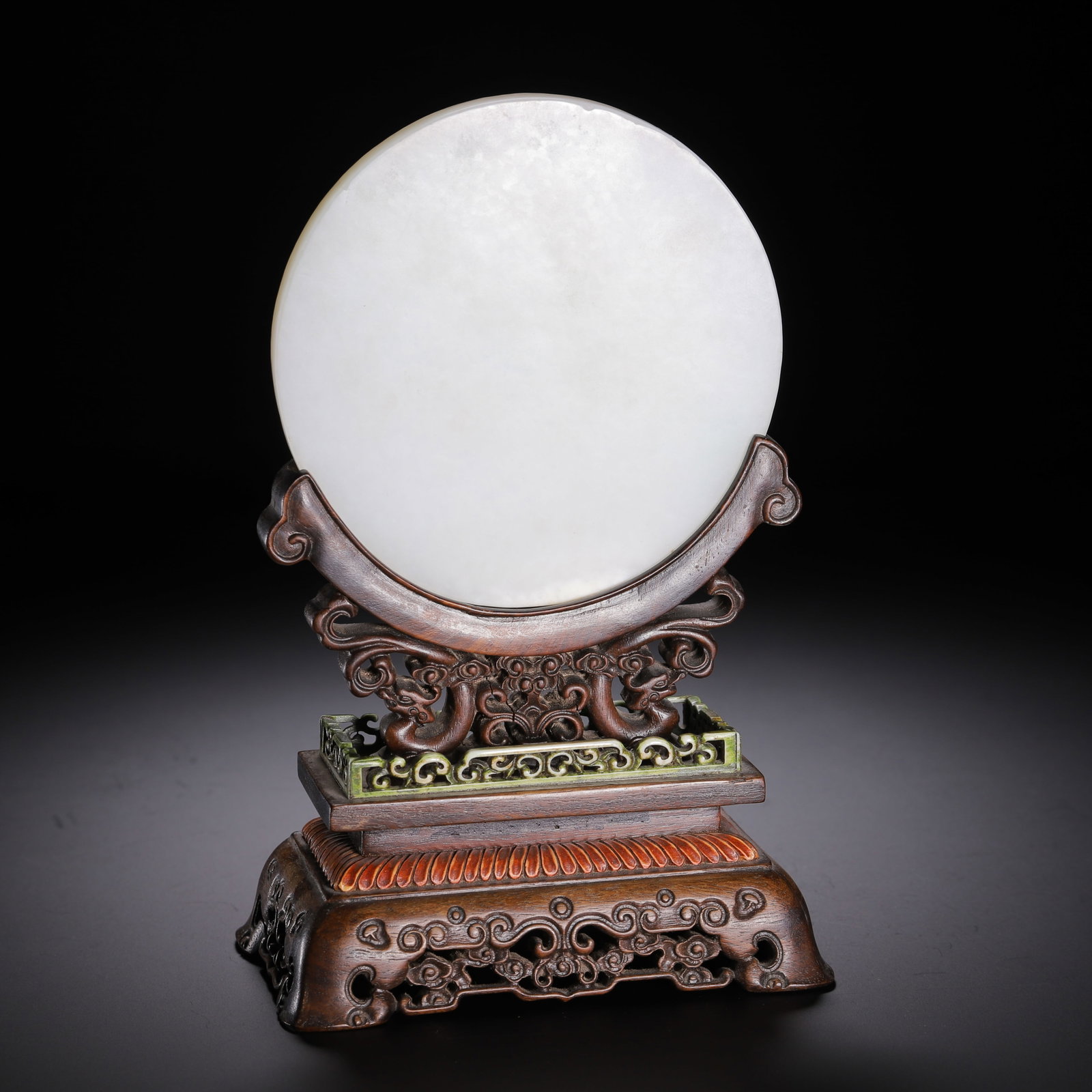 Hetian jade screen insert - 8