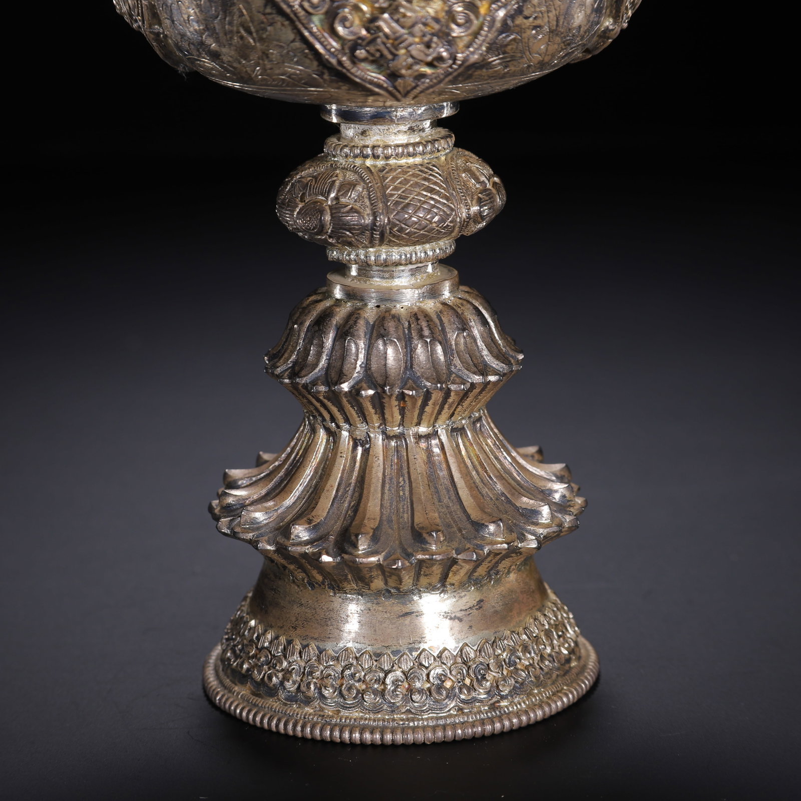 A Tibetan-style silver cup - 5