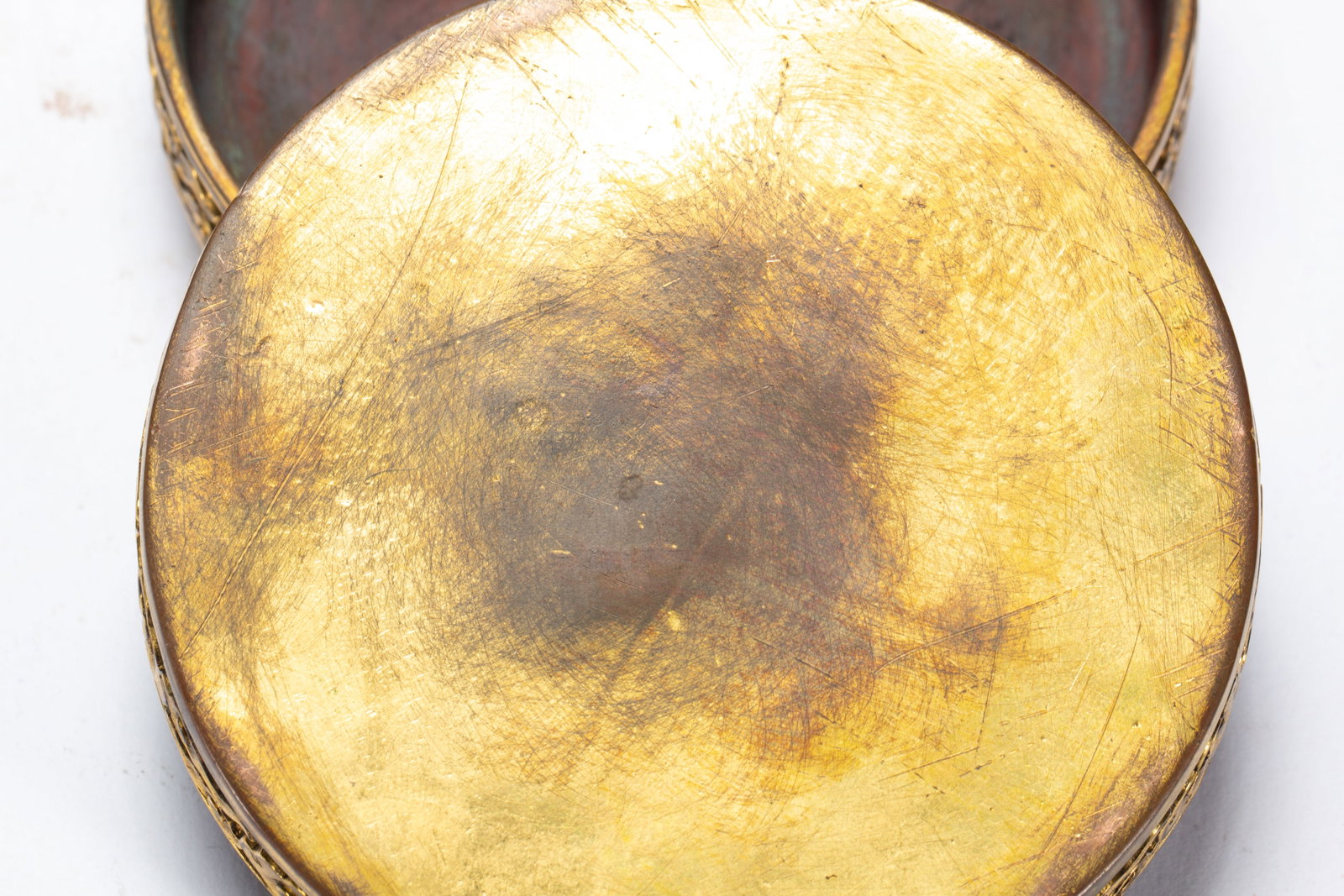 Gilded bronze dragon-patterned lid box - 7
