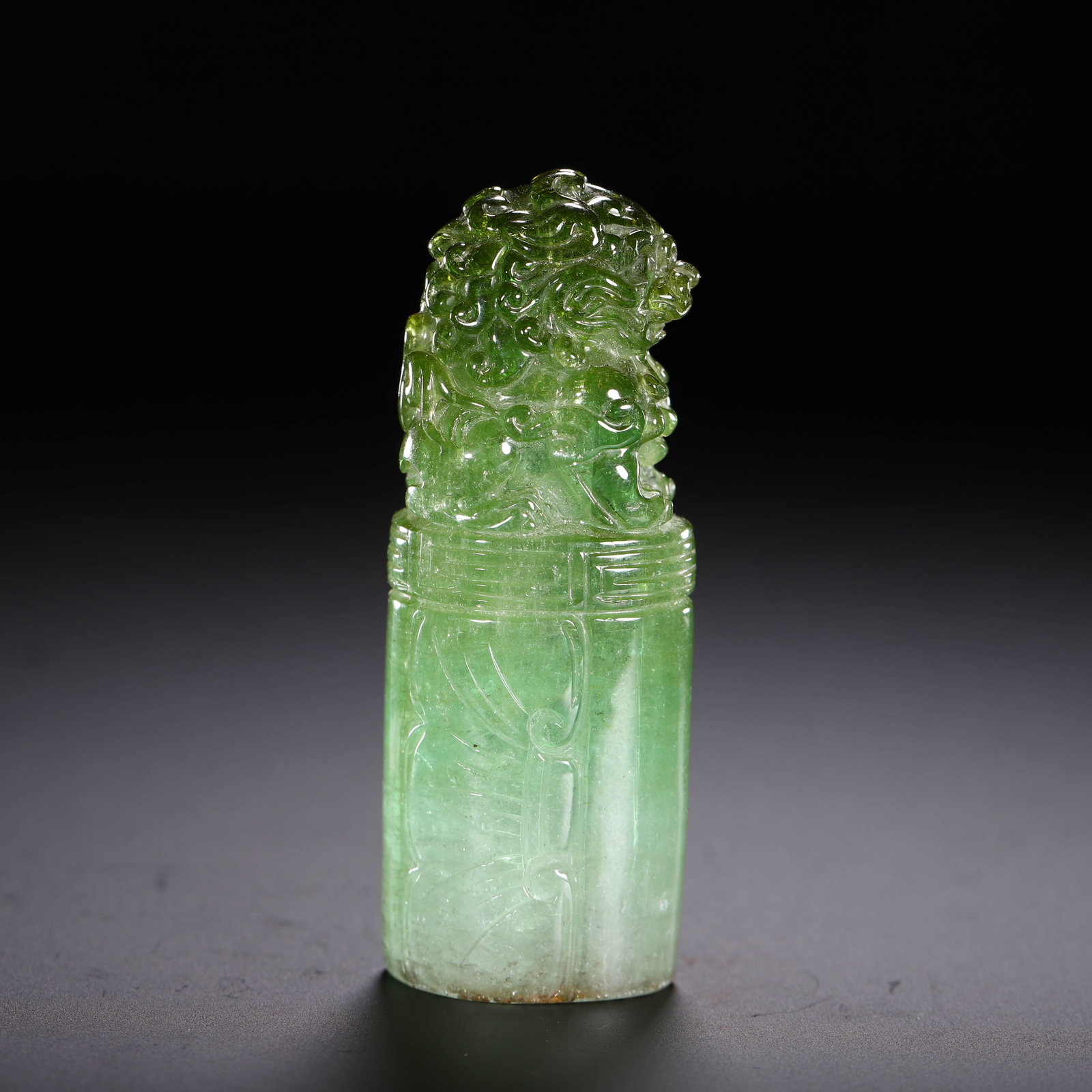 Tourmaline Seal: Height 6.5cm, Weight 60g