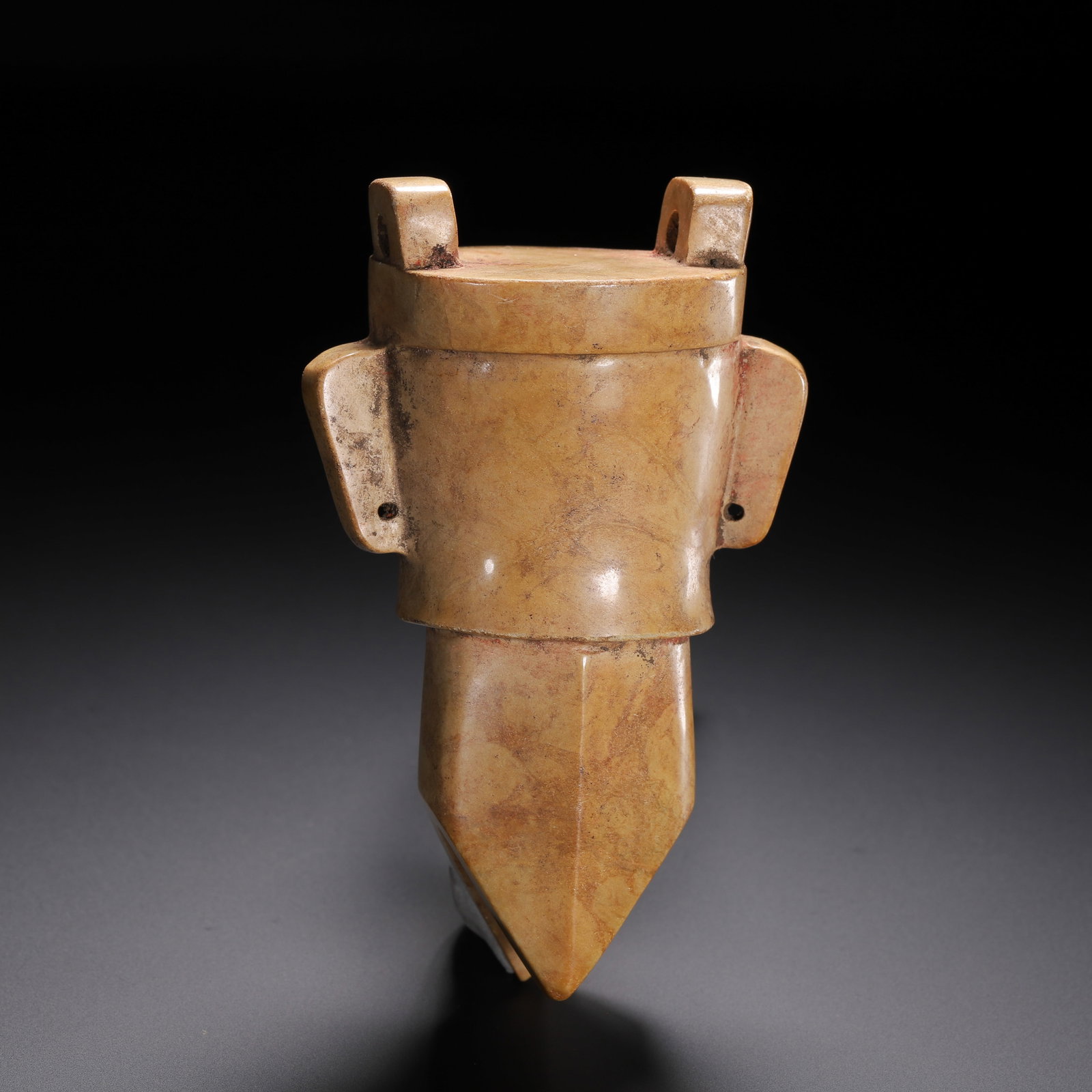 Jade mask pendant - 4