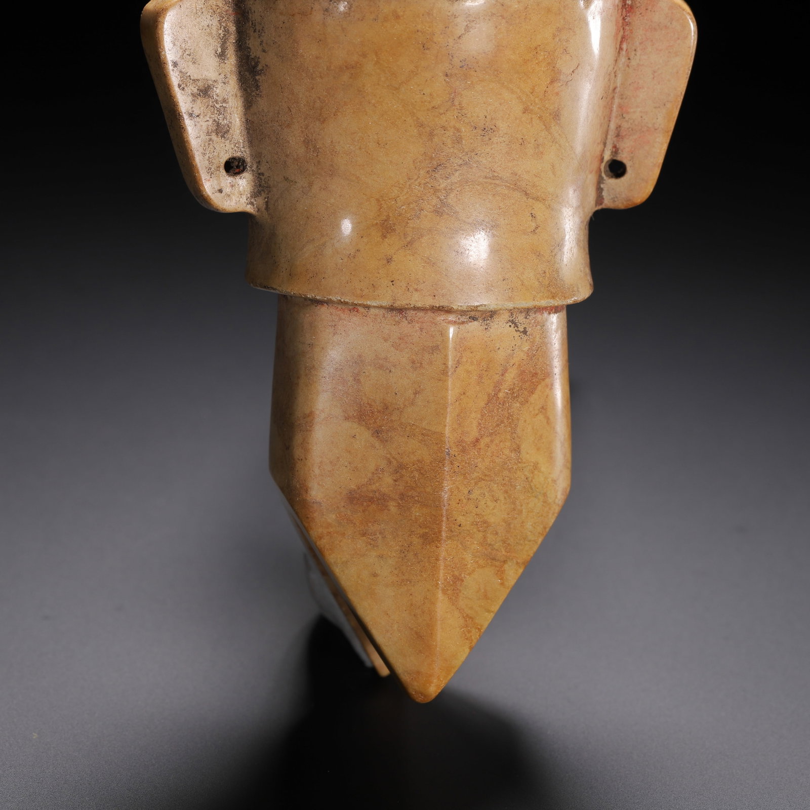 Jade mask pendant - 6