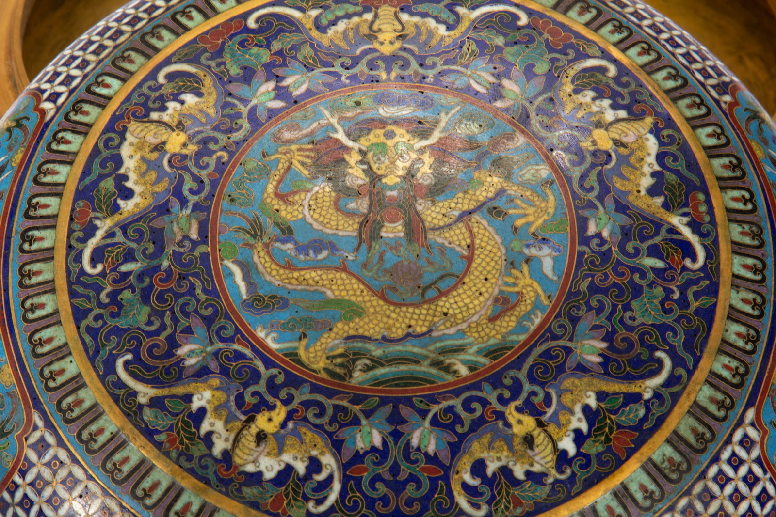 Cloisonn?? Dragon Pattern Box - 6
