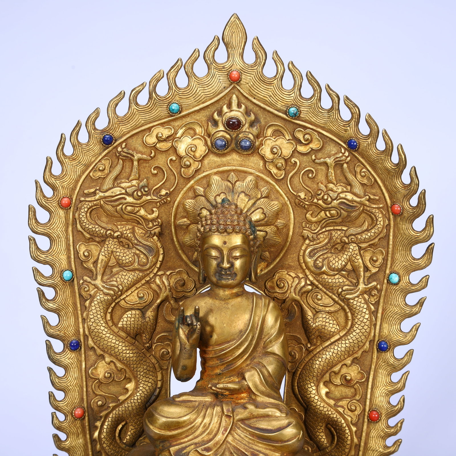 Gilded bronze Buddha statue - 2