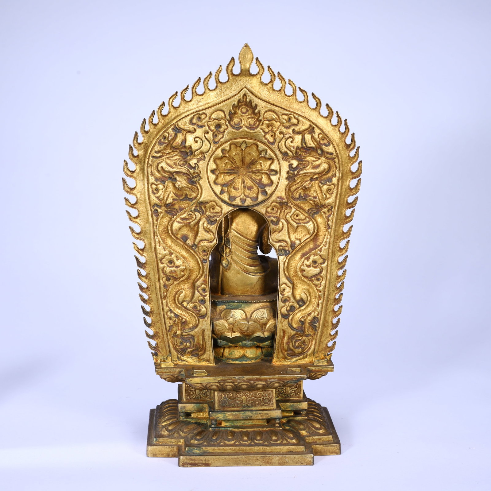 Gilded bronze Buddha statue - 8