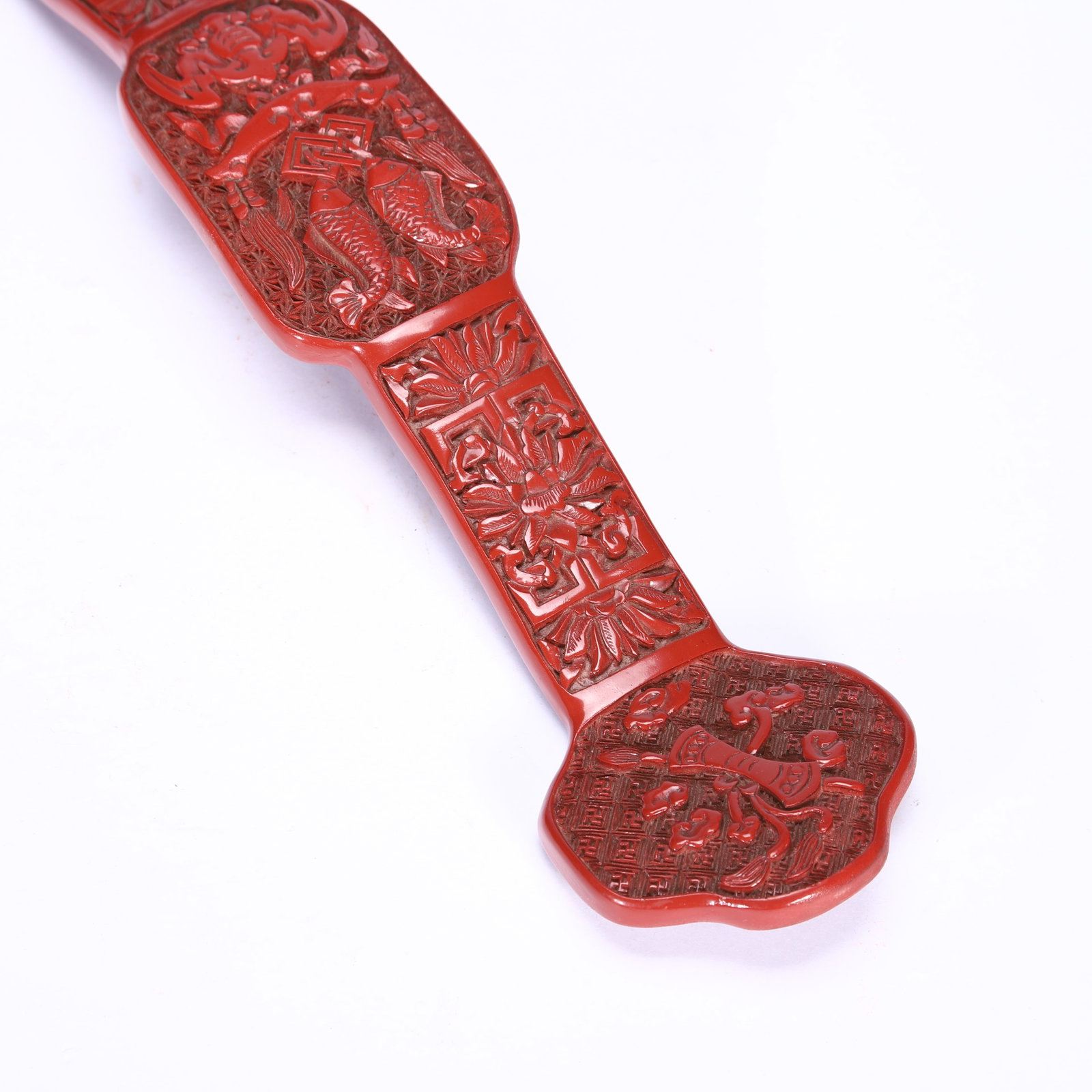 Carved Red Ruyi - 4