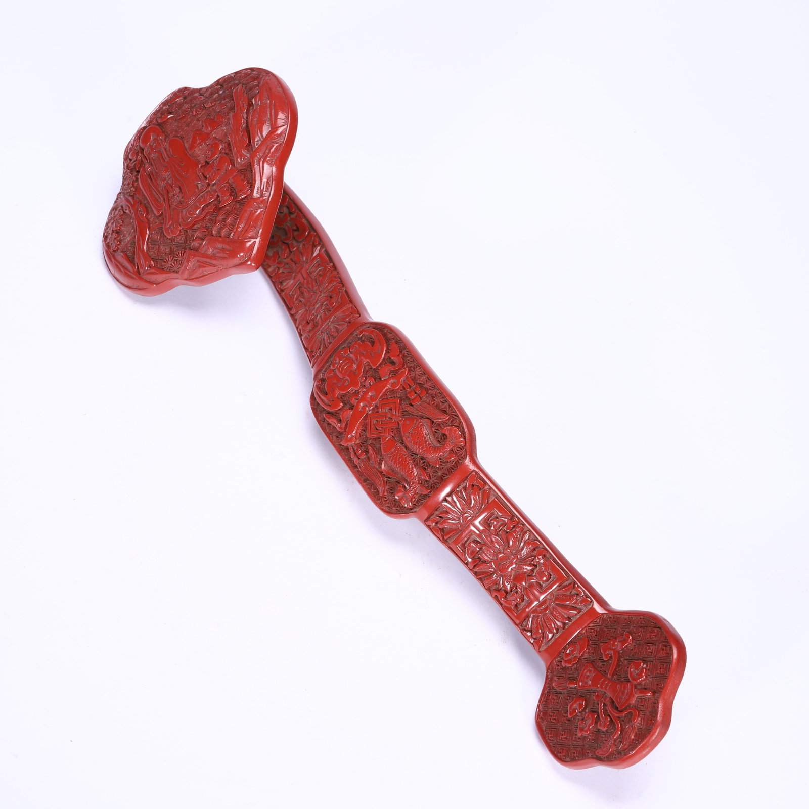 Carved Red Ruyi - 5