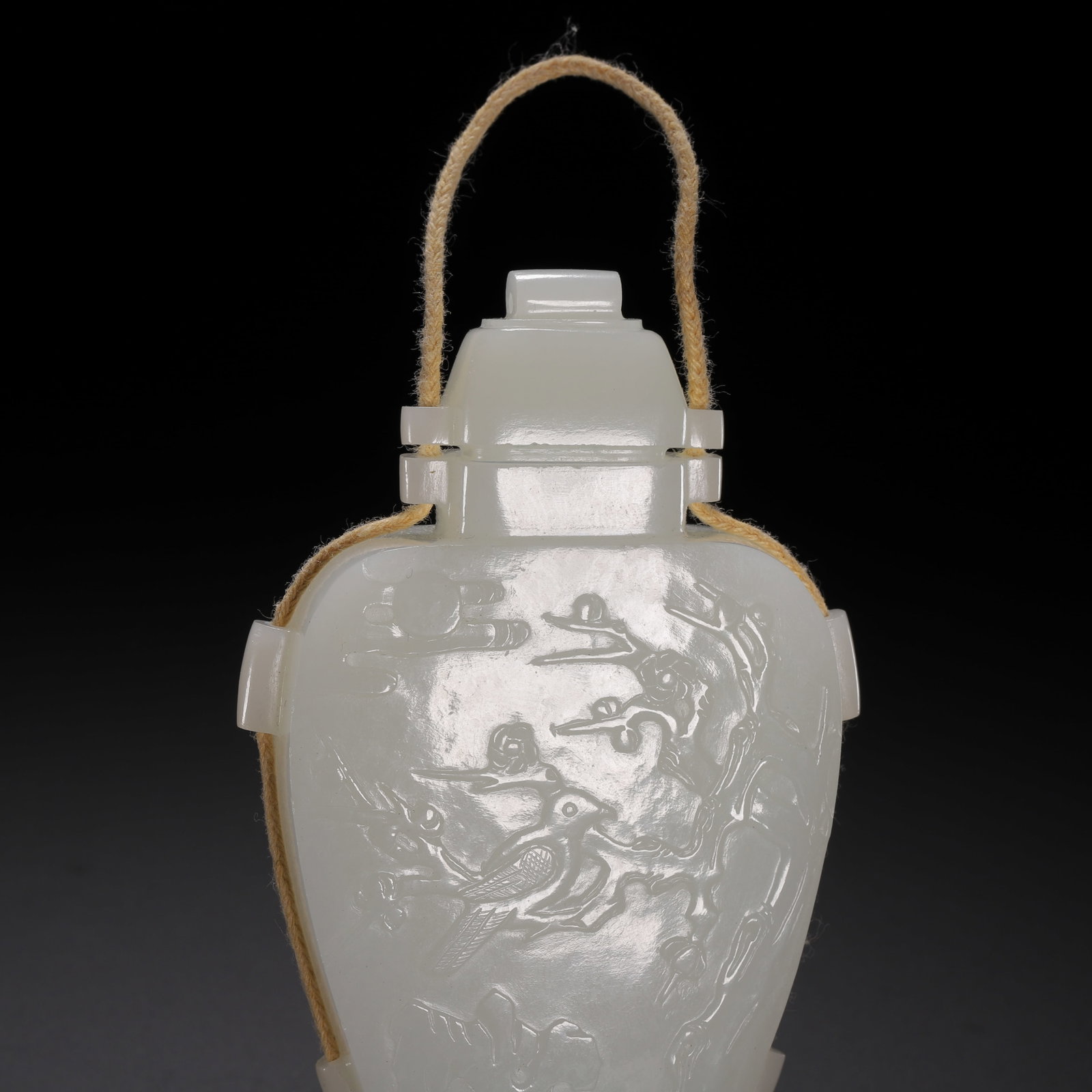 Hotan jade vase - 2