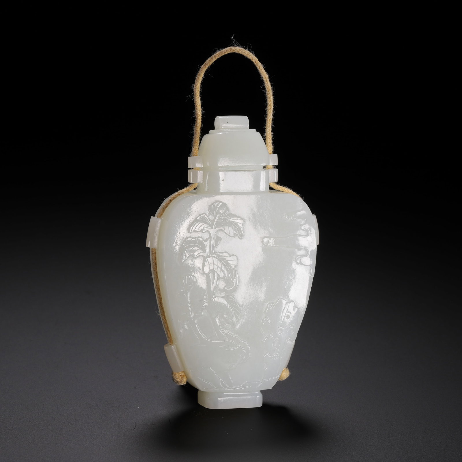 Hotan jade vase - 5