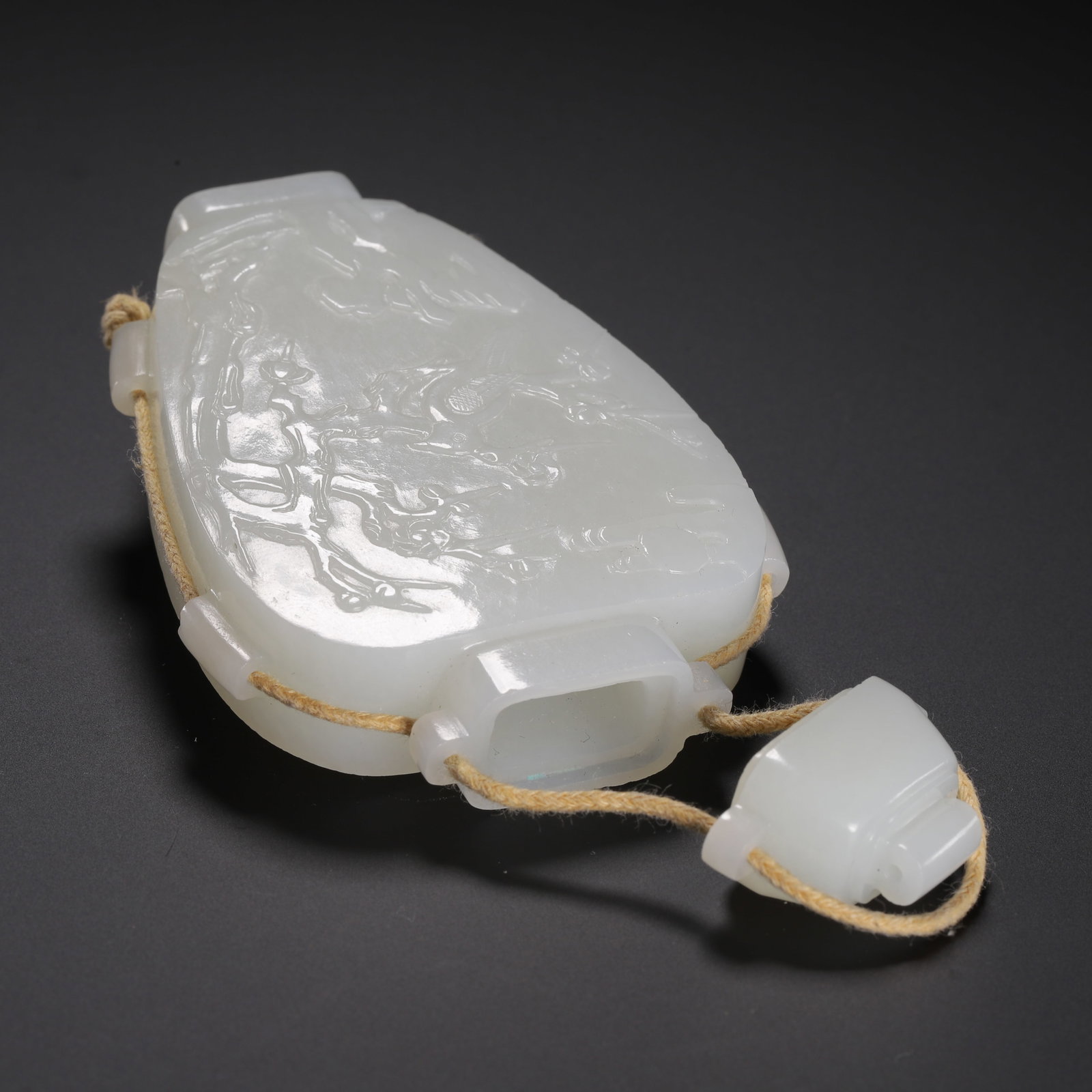Hotan jade vase - 8