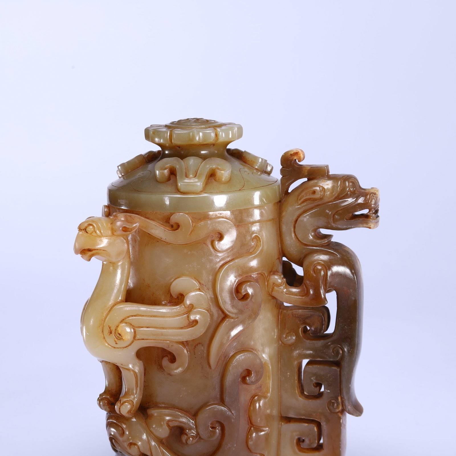 Jade Dragon and Phoenix Pattern Cup - 2