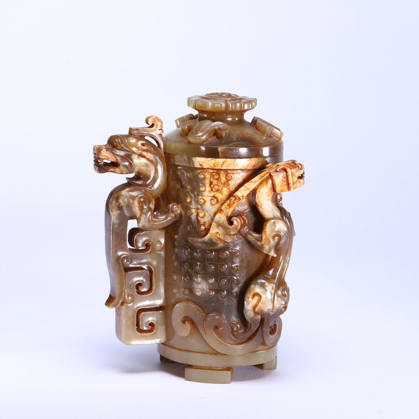Jade Dragon and Phoenix Pattern Cup - 6