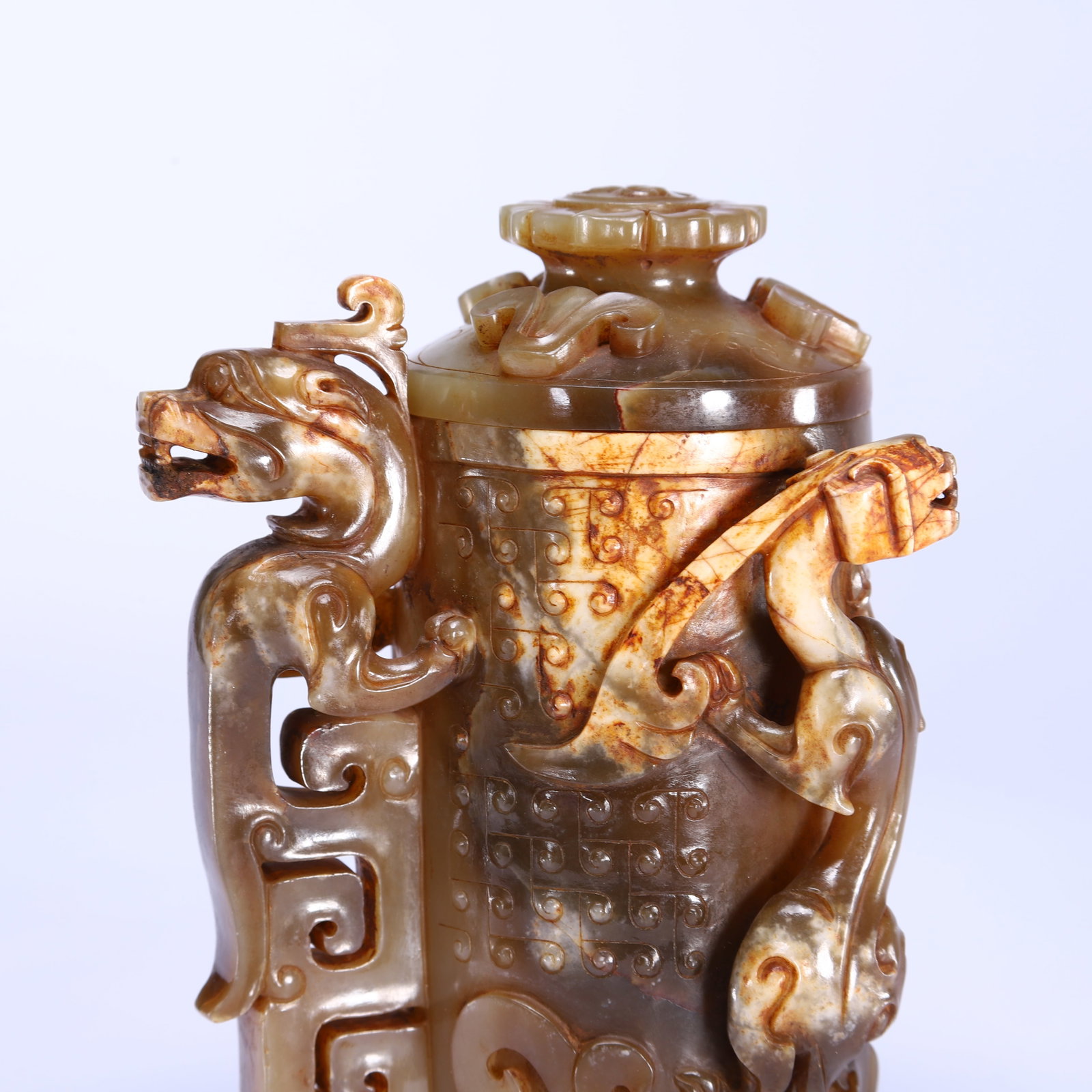 Jade Dragon and Phoenix Pattern Cup - 7