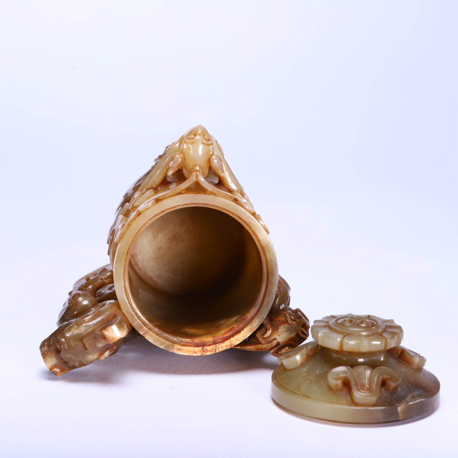 Jade Dragon and Phoenix Pattern Cup - 8