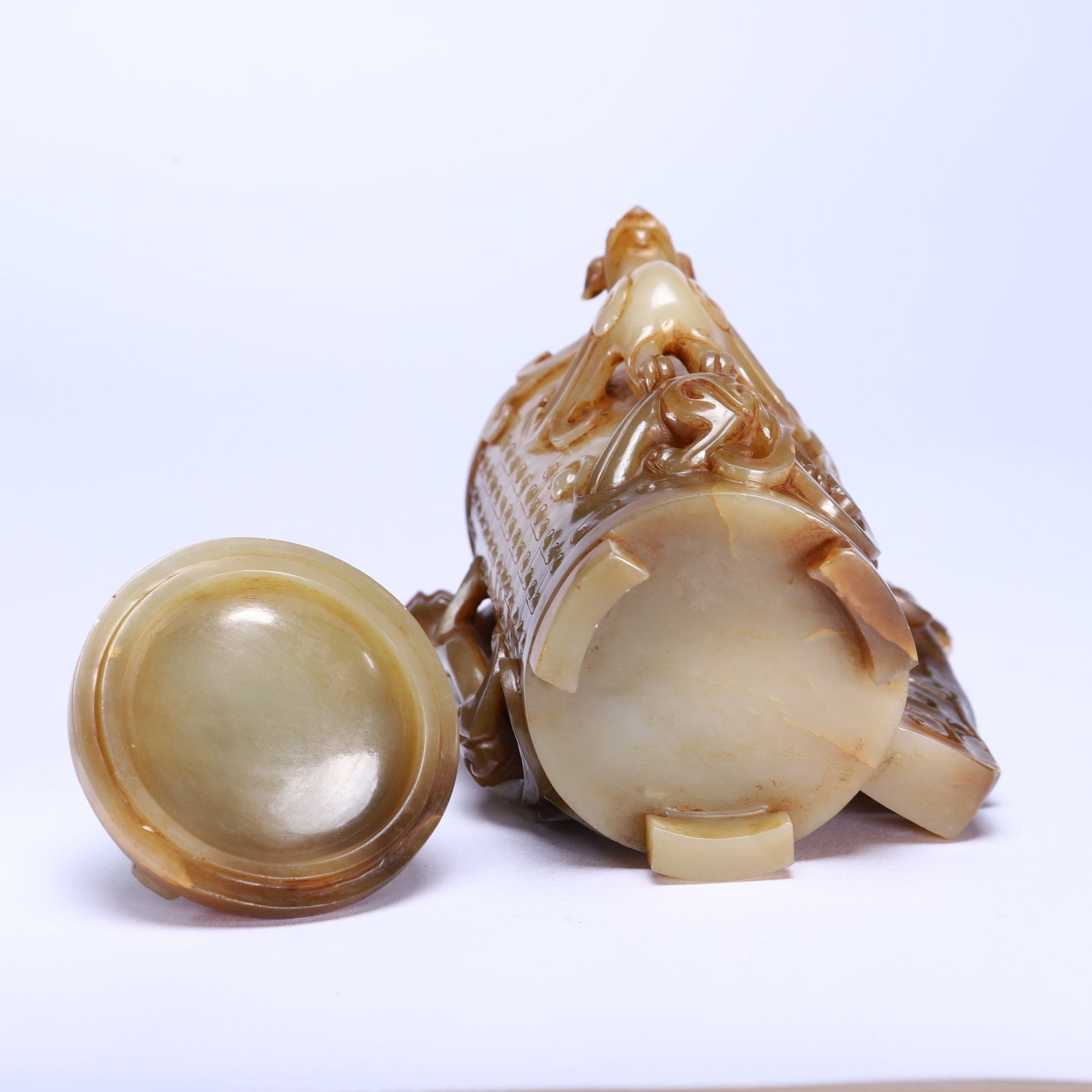Jade Dragon and Phoenix Pattern Cup - 9