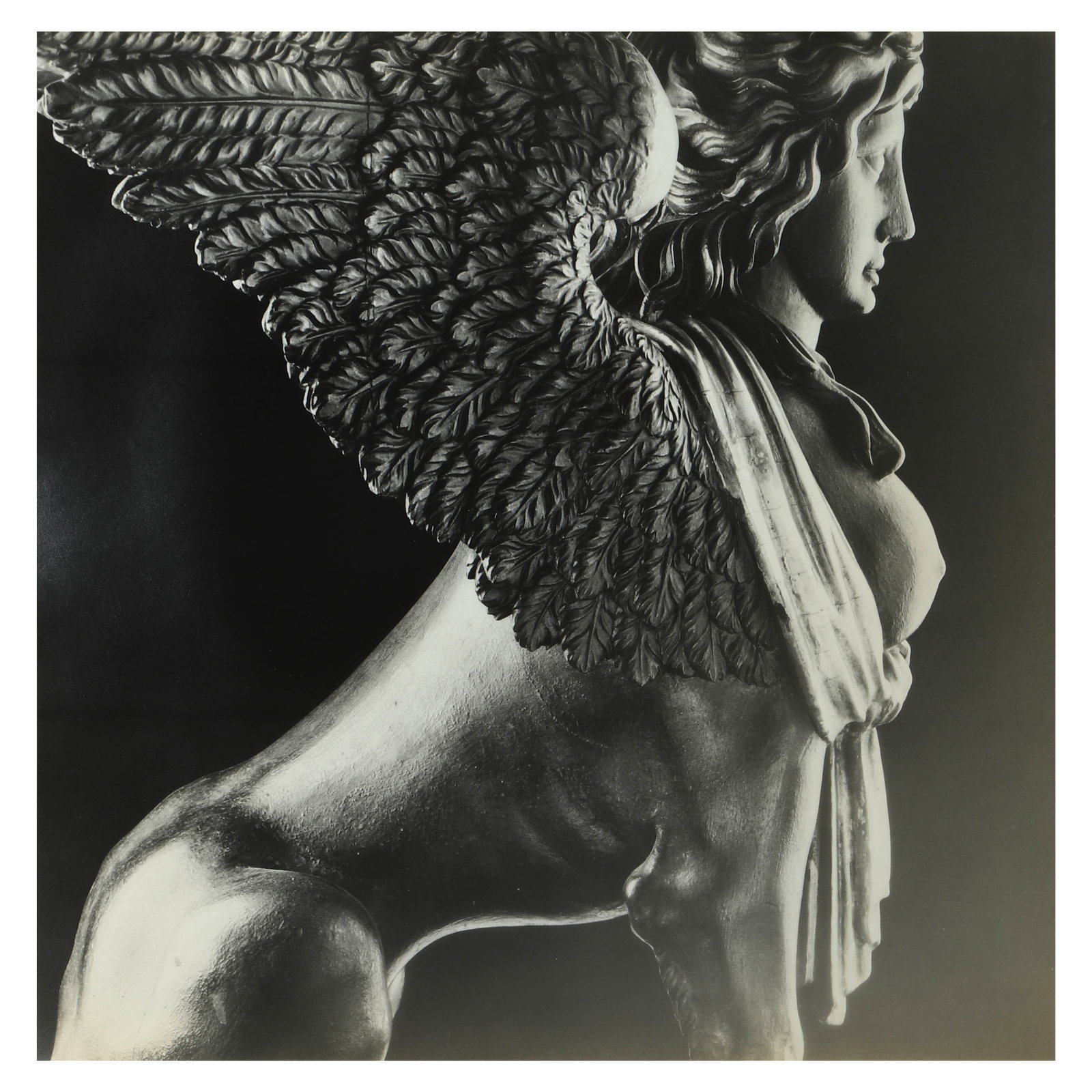 MAPPLETHORPE-(1946–1989)SPHINX: Artist ROBERT MAPPLETHORPE (1946–1989) Title SPHINX Medium Gelatin silver print, mounted on board Signature Signed stamp on verso Dimensions Photograph: 19 1/4 × 19 7/16 in. (48.8 × 49.3 cm)