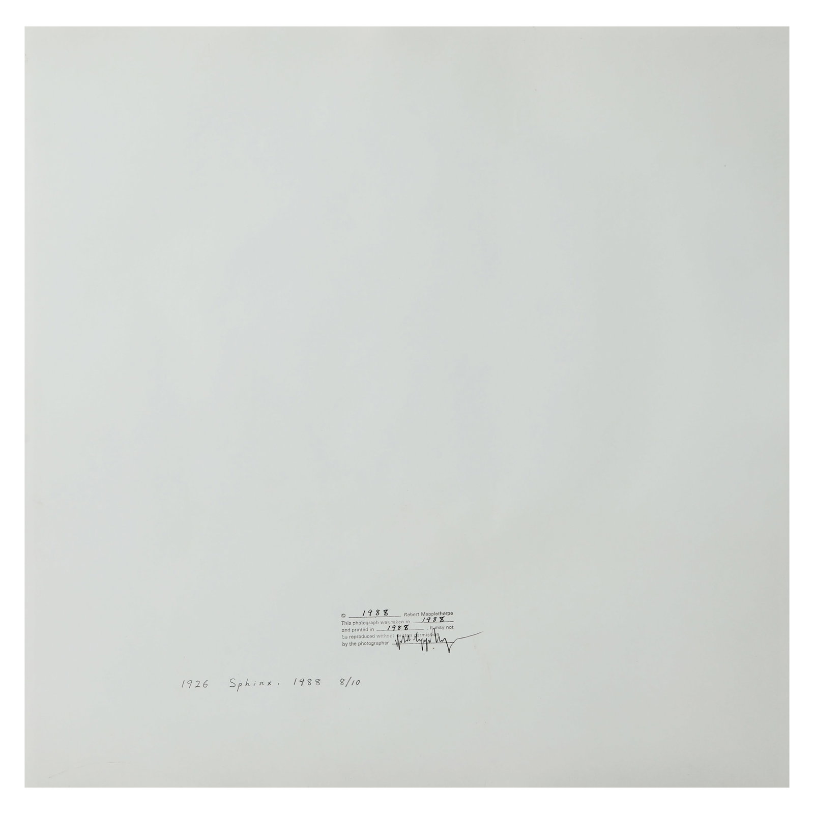 MAPPLETHORPE-(1946–1989)SPHINX - 4
