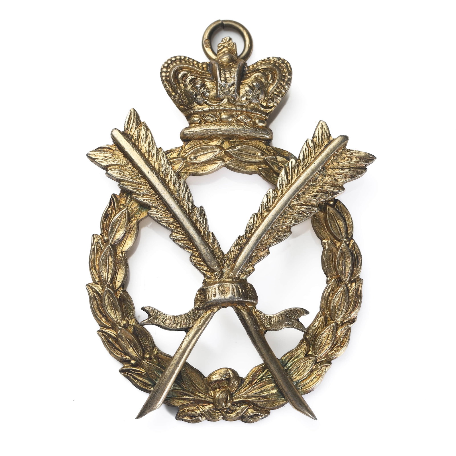 1953-BRITISH-RAOB-SILVER-GILT-HONORARY-SECRETARY-MEDAL-BY-LOUIS-SIMPSON: Dimensions Height 2 3/8 in. (61 mm) Width 1 11/16 in. (43 mm) Weight 23.26g Description A British Royal Antediluvian Order of Buffaloes (RAOB) silver-gilt Honorary Secretary medal, dated 1953. Produce