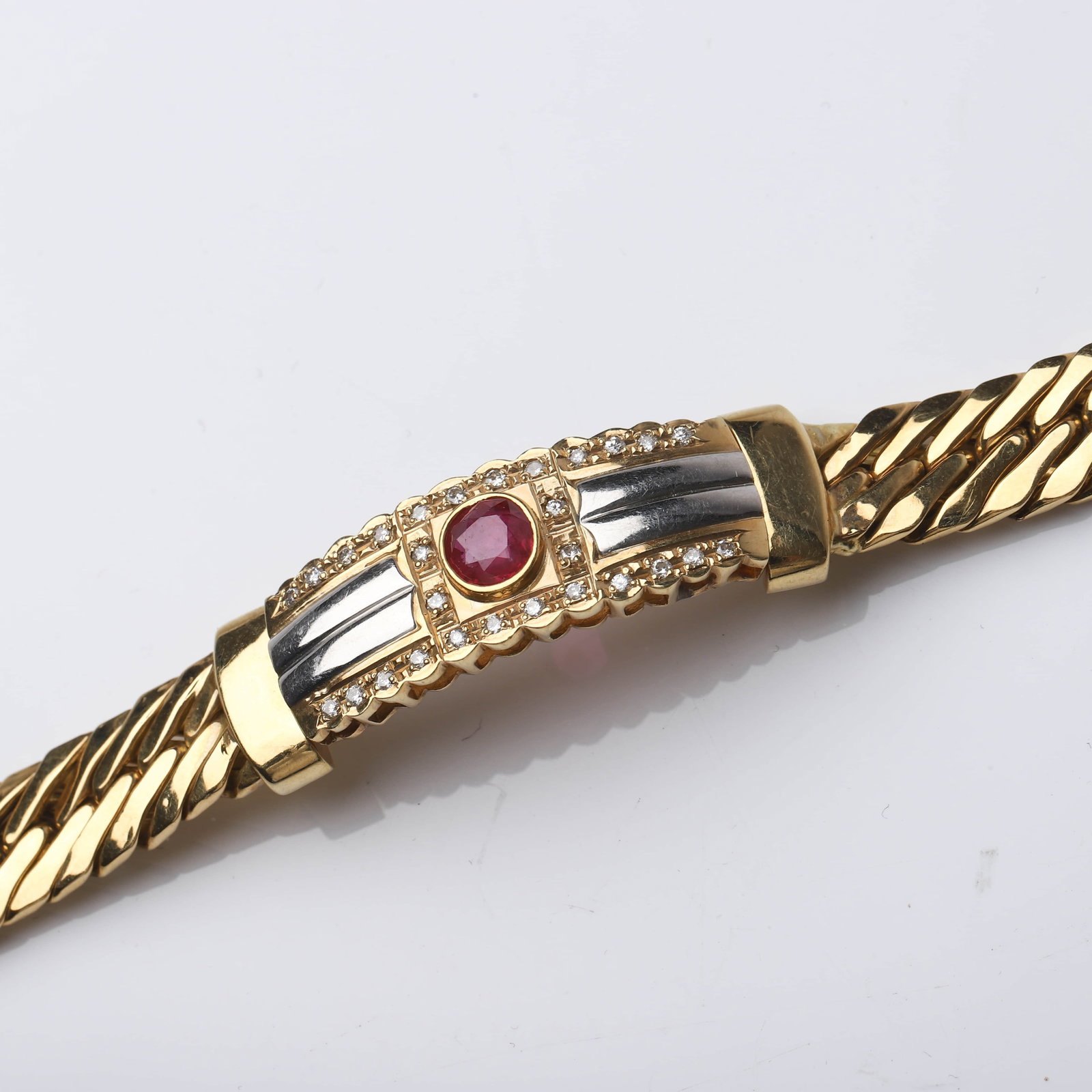 GOLD-BRACELET-WITH-RUBY-AND-DIAMONDS - 4