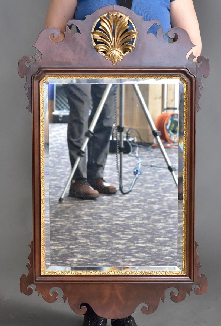 Chippendale Style Mirror: attributed to Kittinger or Colonial Williamsburg 40" long unsigned