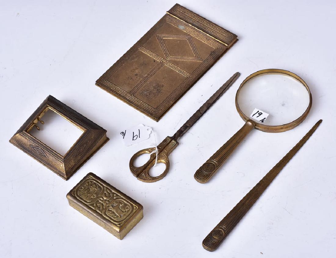 Tiffany Studios Desk Set Pieces (6) (1 of 1)