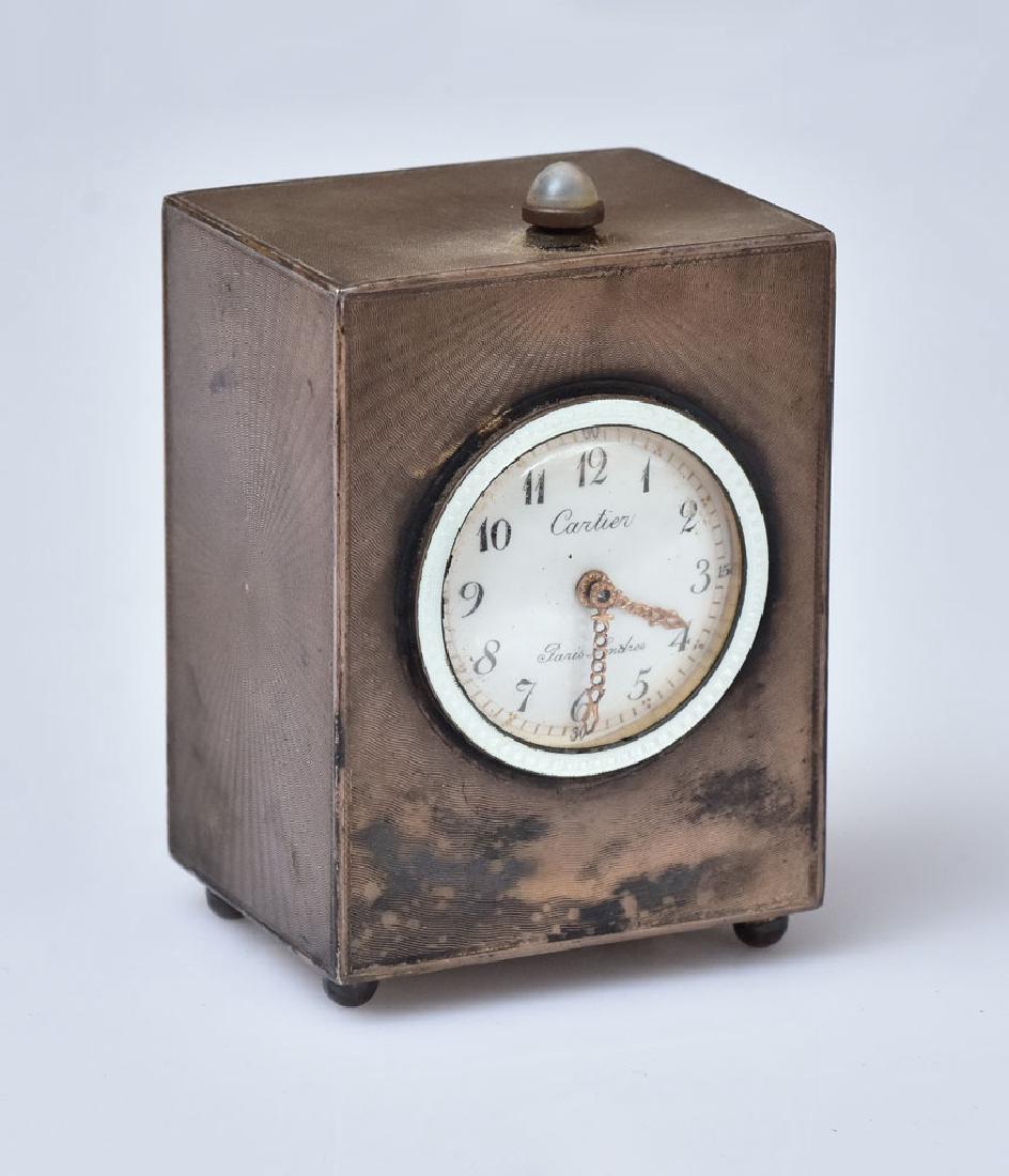 Cartier Guilloche Bronze Repeater Clock (1 of 10)