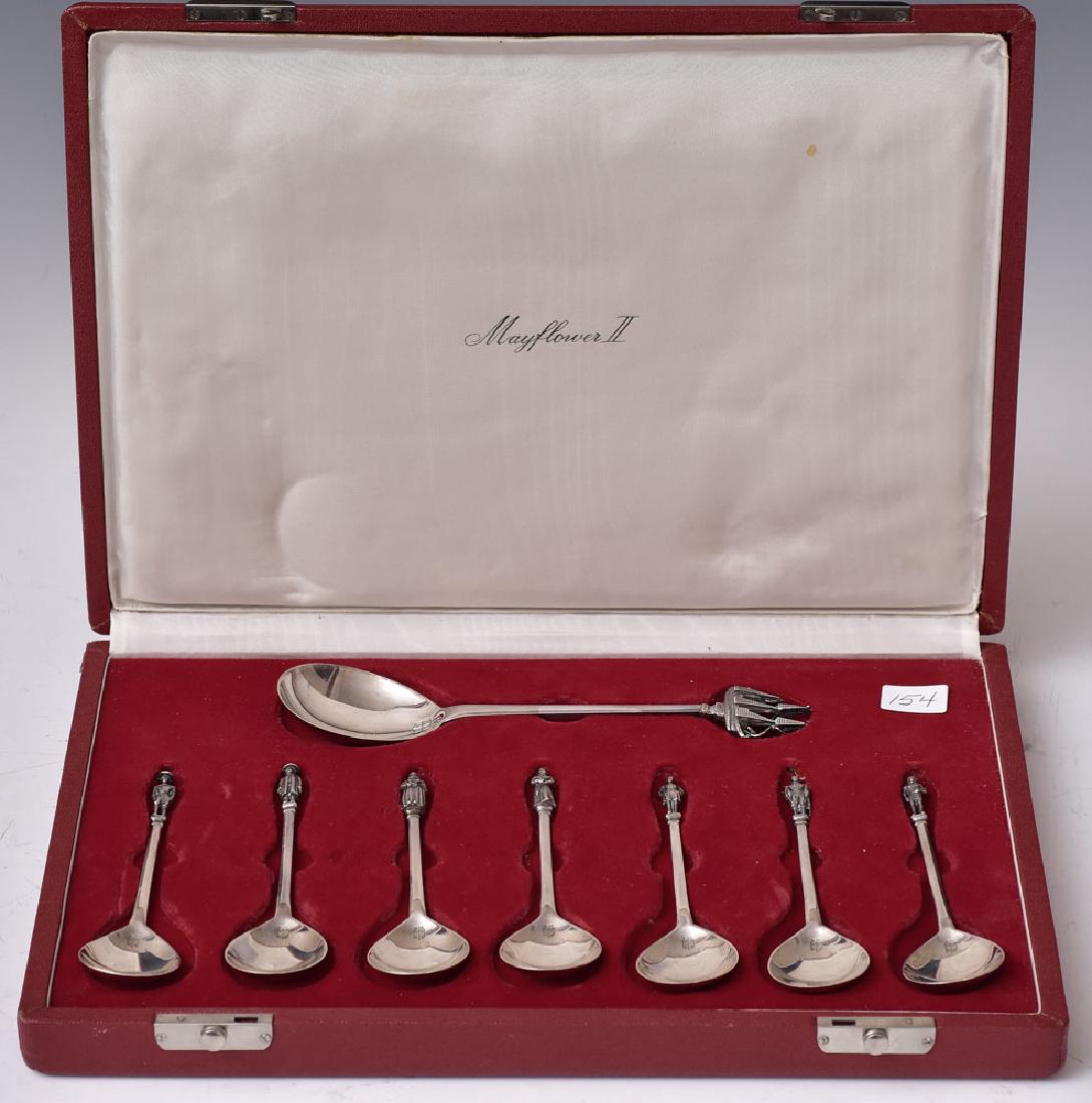 Mayflower II Sterling Silver Spoon Set (1 of 2)