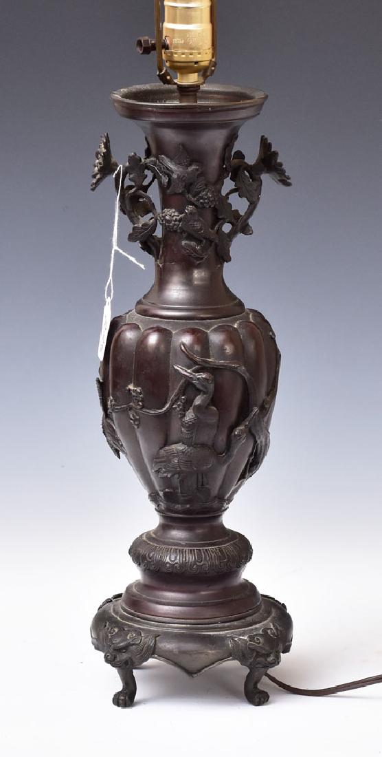 Japanese Meiji Bronze Vase (1 of 1)